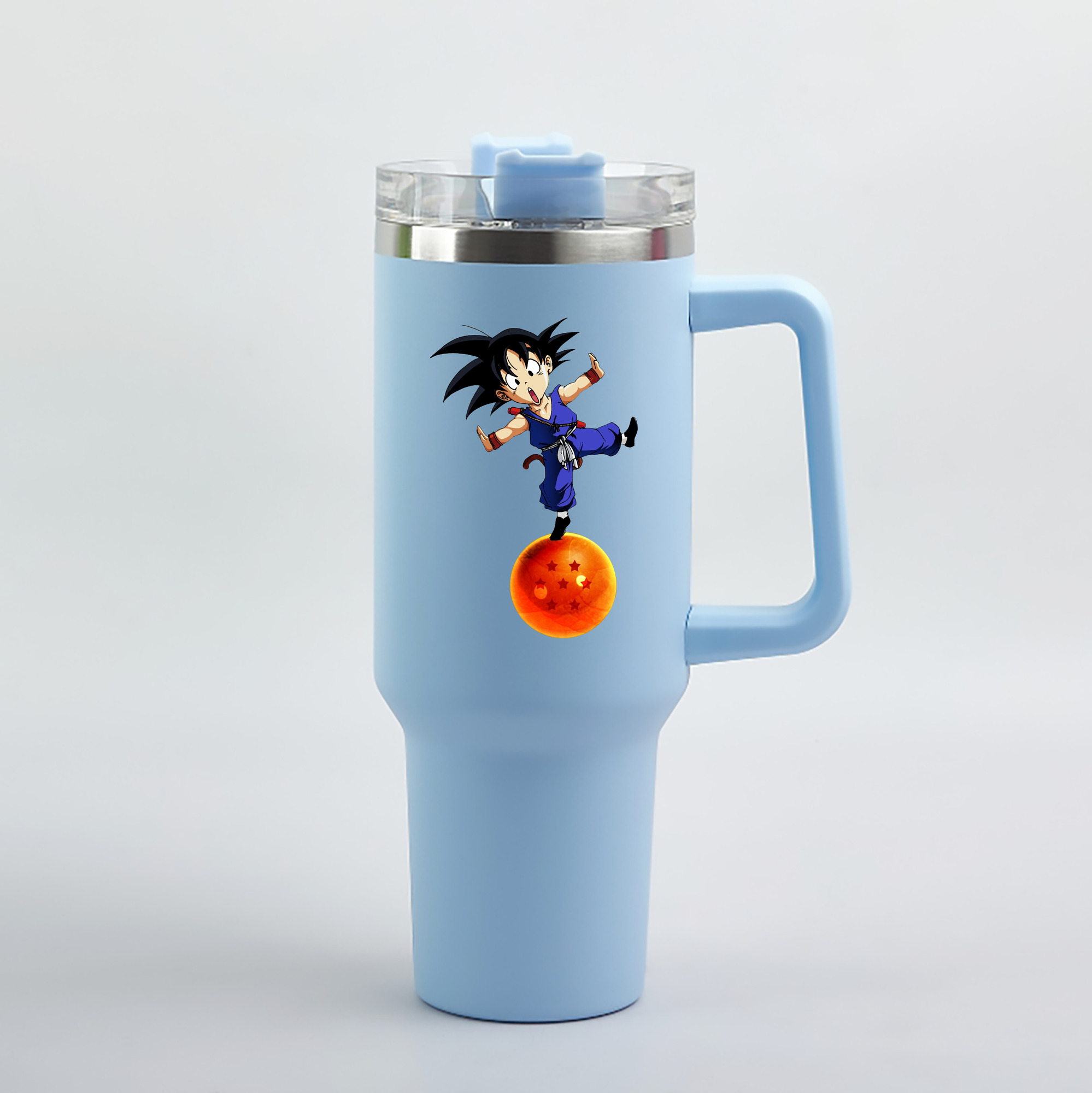 （画像用） ドラゴンボール 孫悟空（そん ごくう）Son Goku カカロット DRAGON BALL Kakarotto 1200mL車用タンブラー（カラープリント）