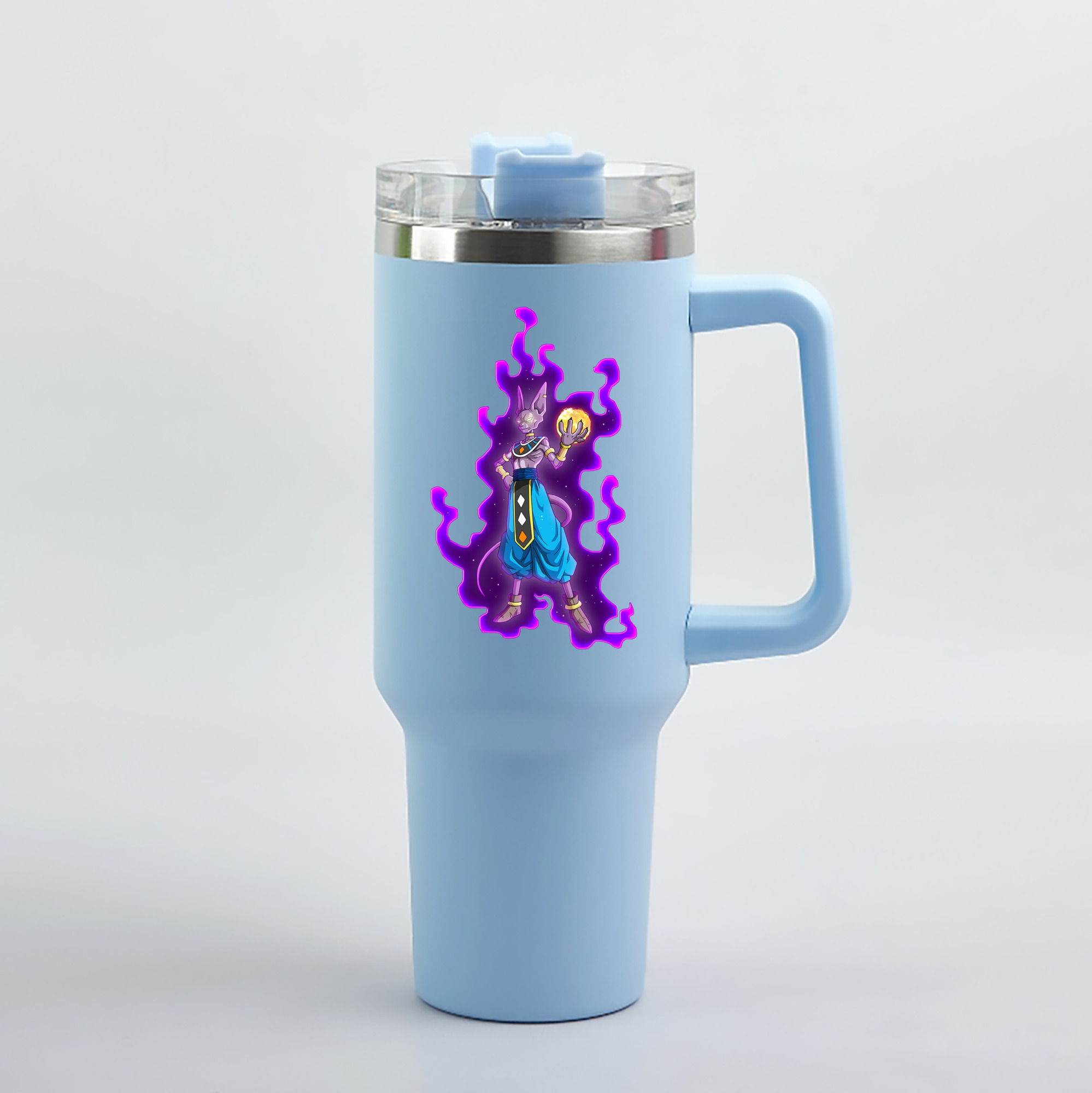 （画像用） ドラゴンボール ビルス 破壊神ビルス DRAGON BALL Beerus Birusu 1200mL車用タンブラー（カラープリント）