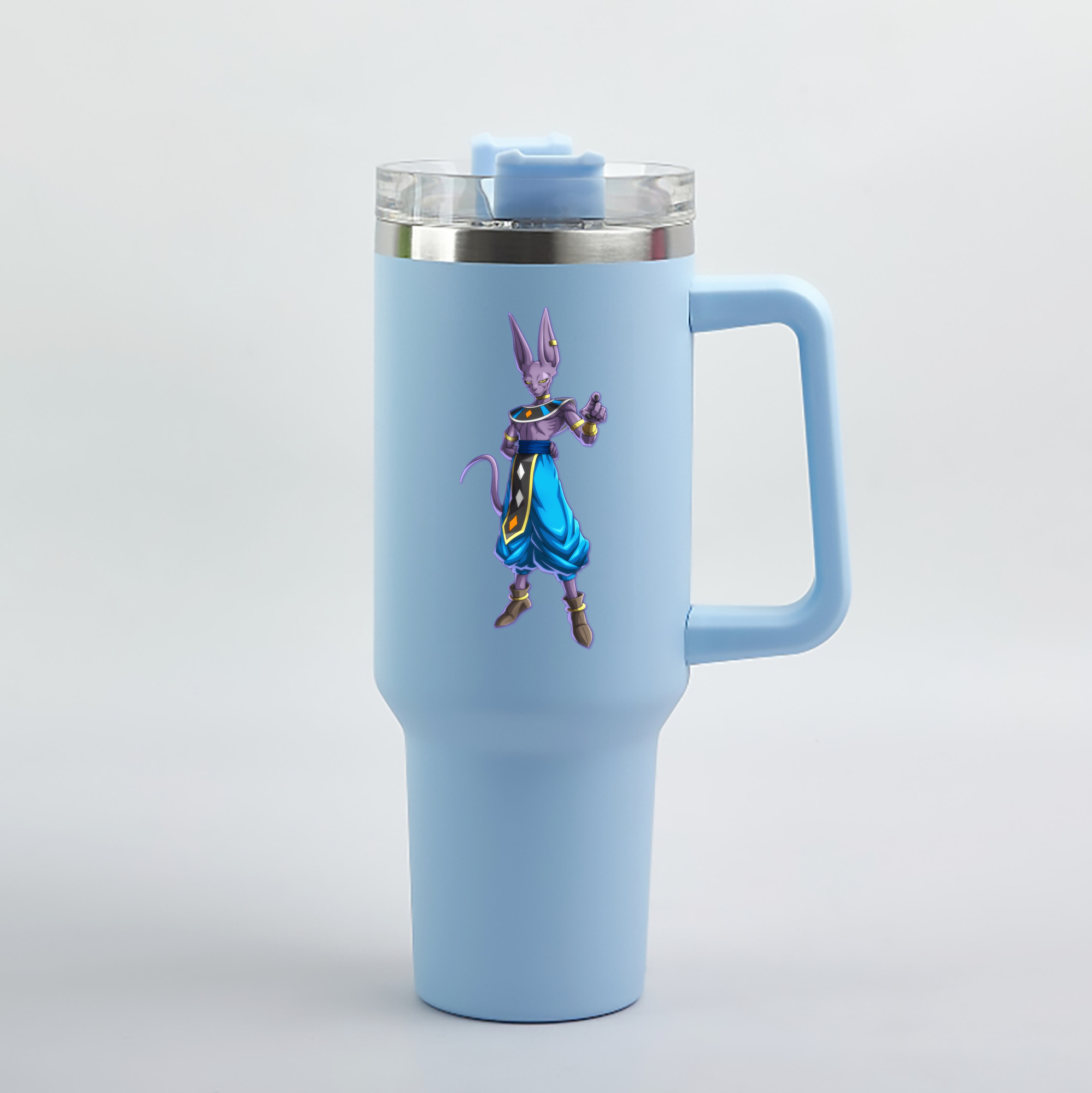 （画像用） ドラゴンボール ビルス 破壊神ビルス DRAGON BALL Beerus Birusu 1200mL車用タンブラー（カラープリント）