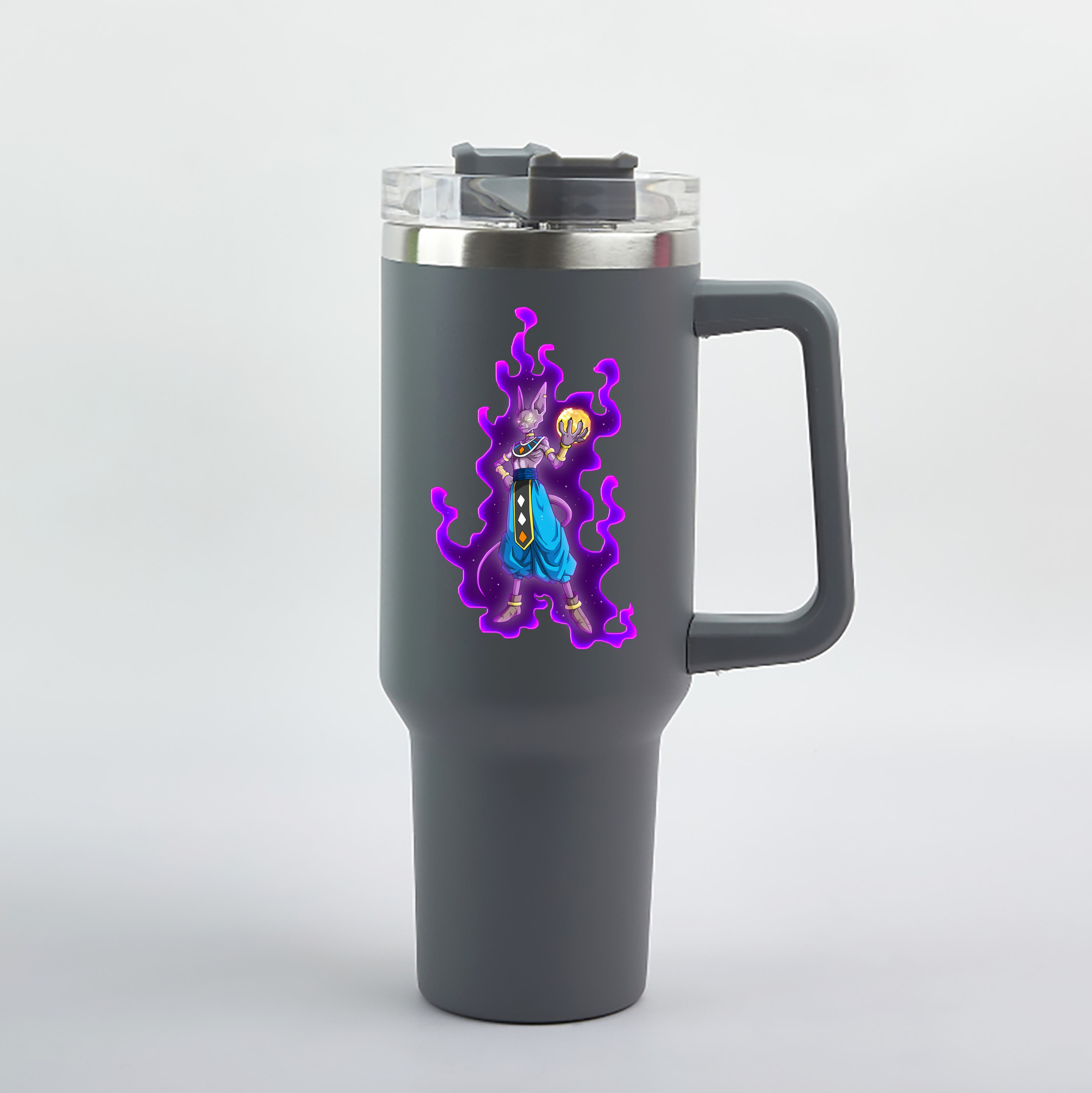（画像用） ドラゴンボール ビルス 破壊神ビルス DRAGON BALL Beerus Birusu 1200mL車用タンブラー（カラープリント）