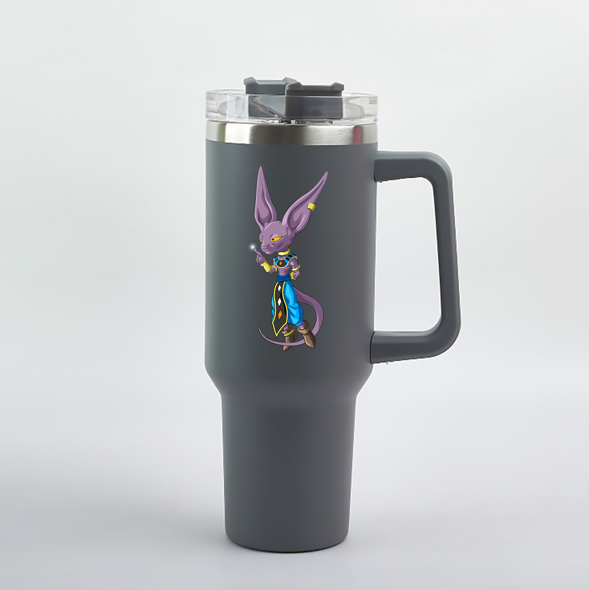 （画像用） ドラゴンボール ビルス 破壊神ビルス DRAGON BALL Beerus Birusu 1200mL車用タンブラー（カラープリント）