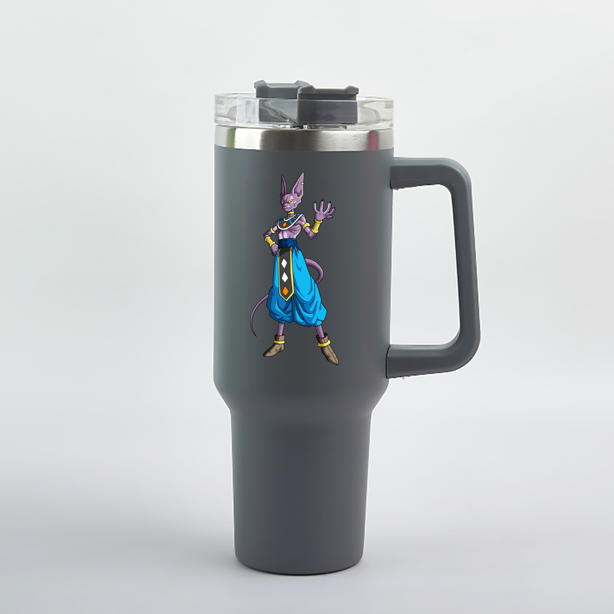 （画像用） ドラゴンボール ビルス 破壊神ビルス DRAGON BALL Beerus Birusu 1200mL車用タンブラー（カラープリント）