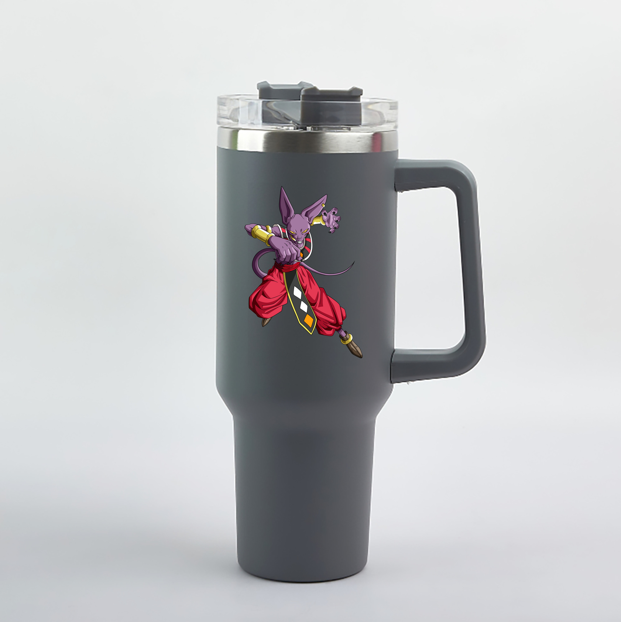 （画像用） ドラゴンボール ビルス 破壊神ビルス DRAGON BALL Beerus Birusu 1200mL車用タンブラー（カラープリント）