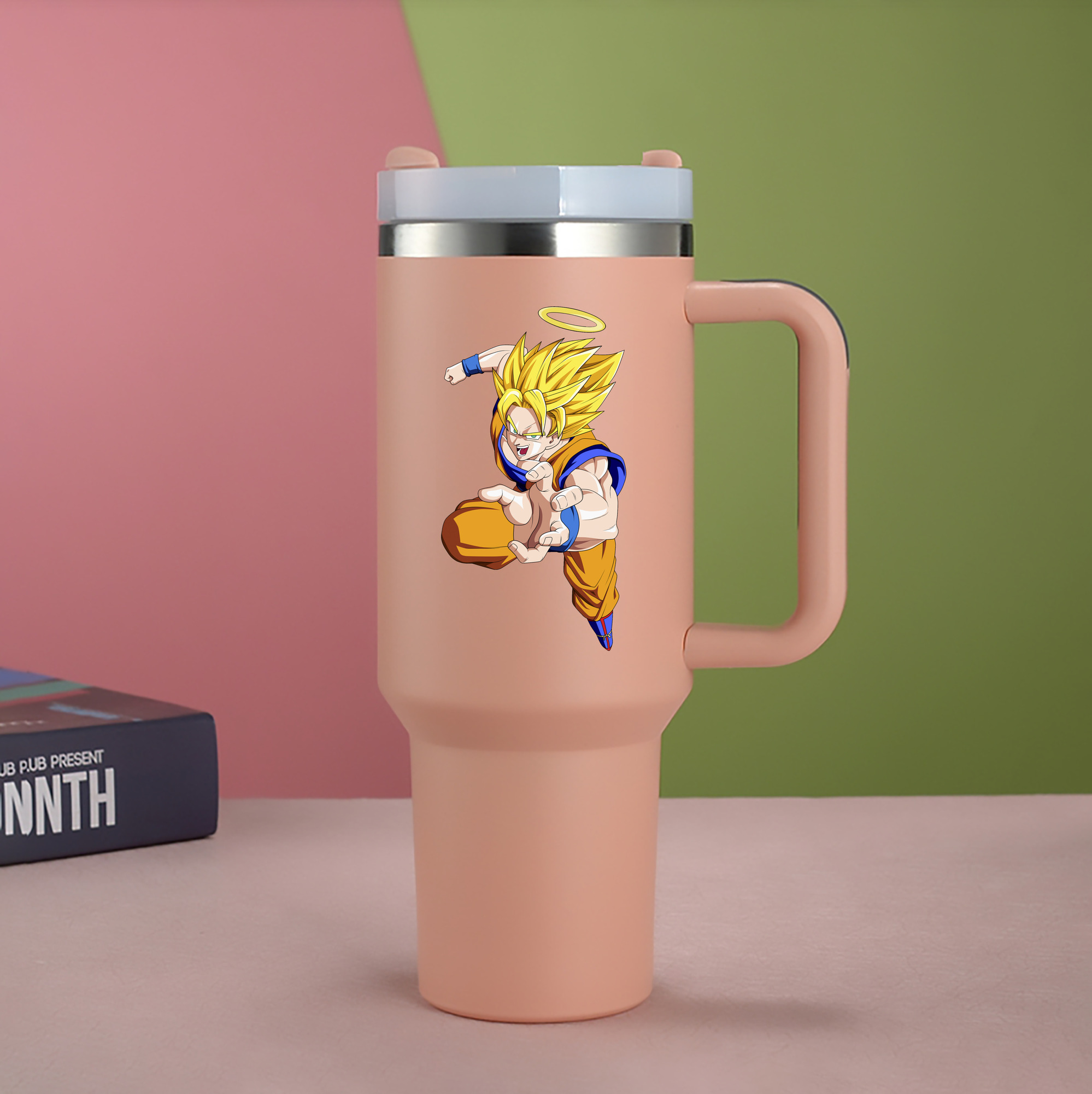 （画像用） ドラゴンボール 孫悟空（そん ごくう）Son Goku カカロット DRAGON BALL Kakarotto 1200mL車用タンブラー（カラープリント）