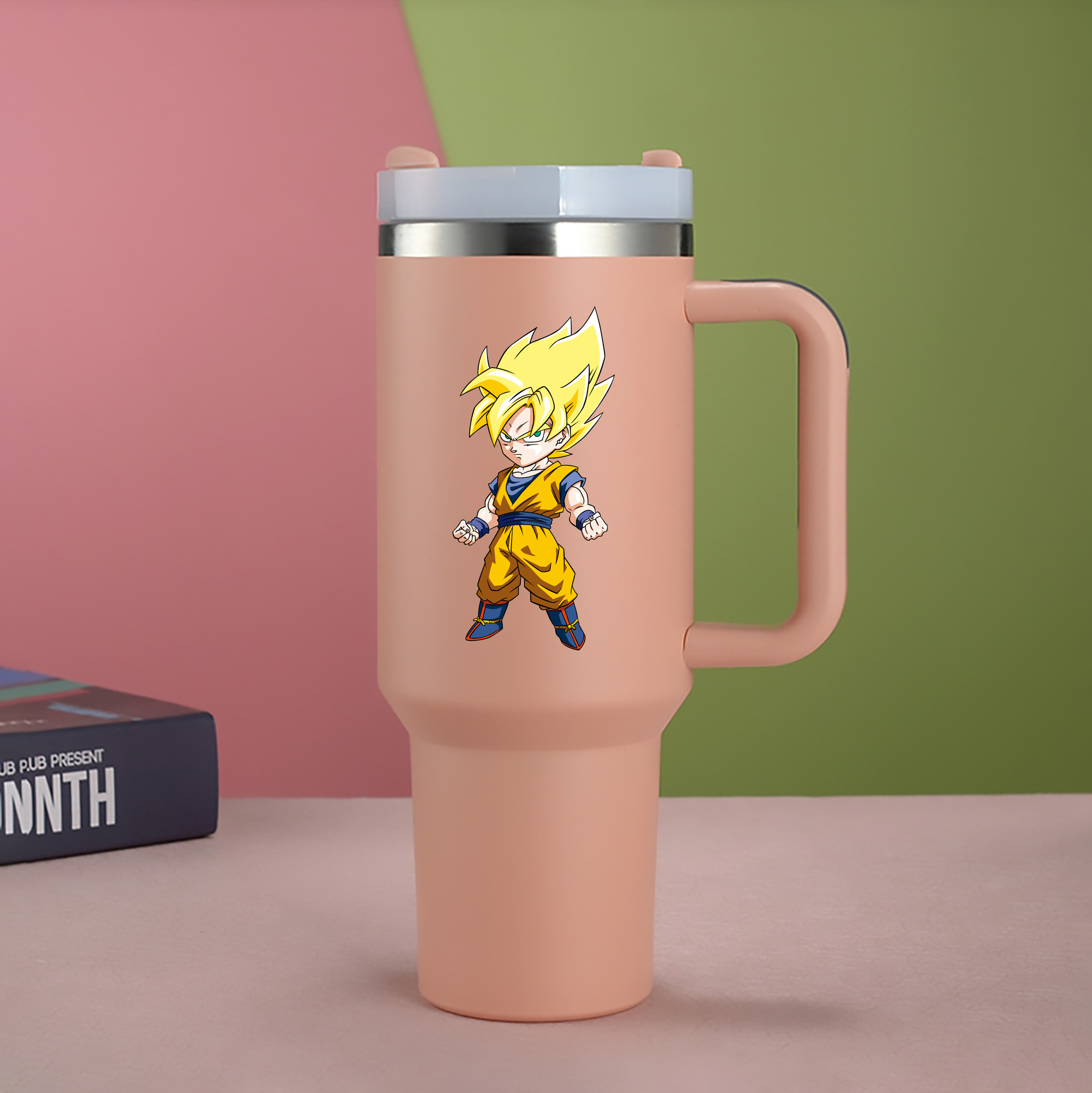 （画像用） ドラゴンボール 孫悟空（そん ごくう）Son Goku カカロット DRAGON BALL Kakarotto 1200mL車用タンブラー（カラープリント）