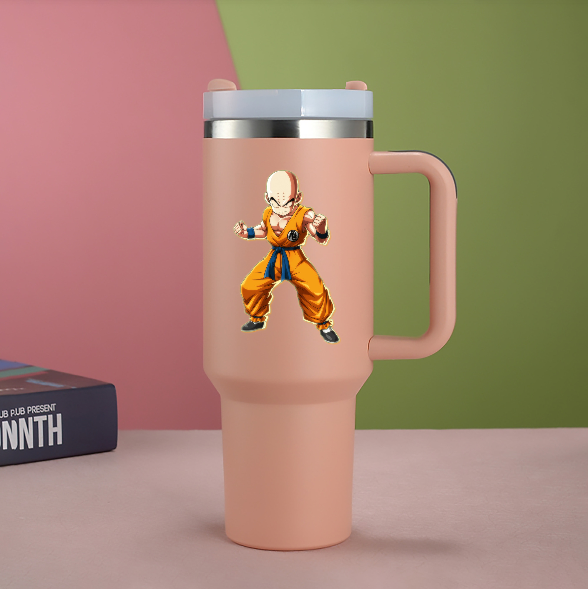 （画像用） ドラゴンボール クリリン DRAGON BALL krillin 1200mL車用タンブラー（カラープリント）