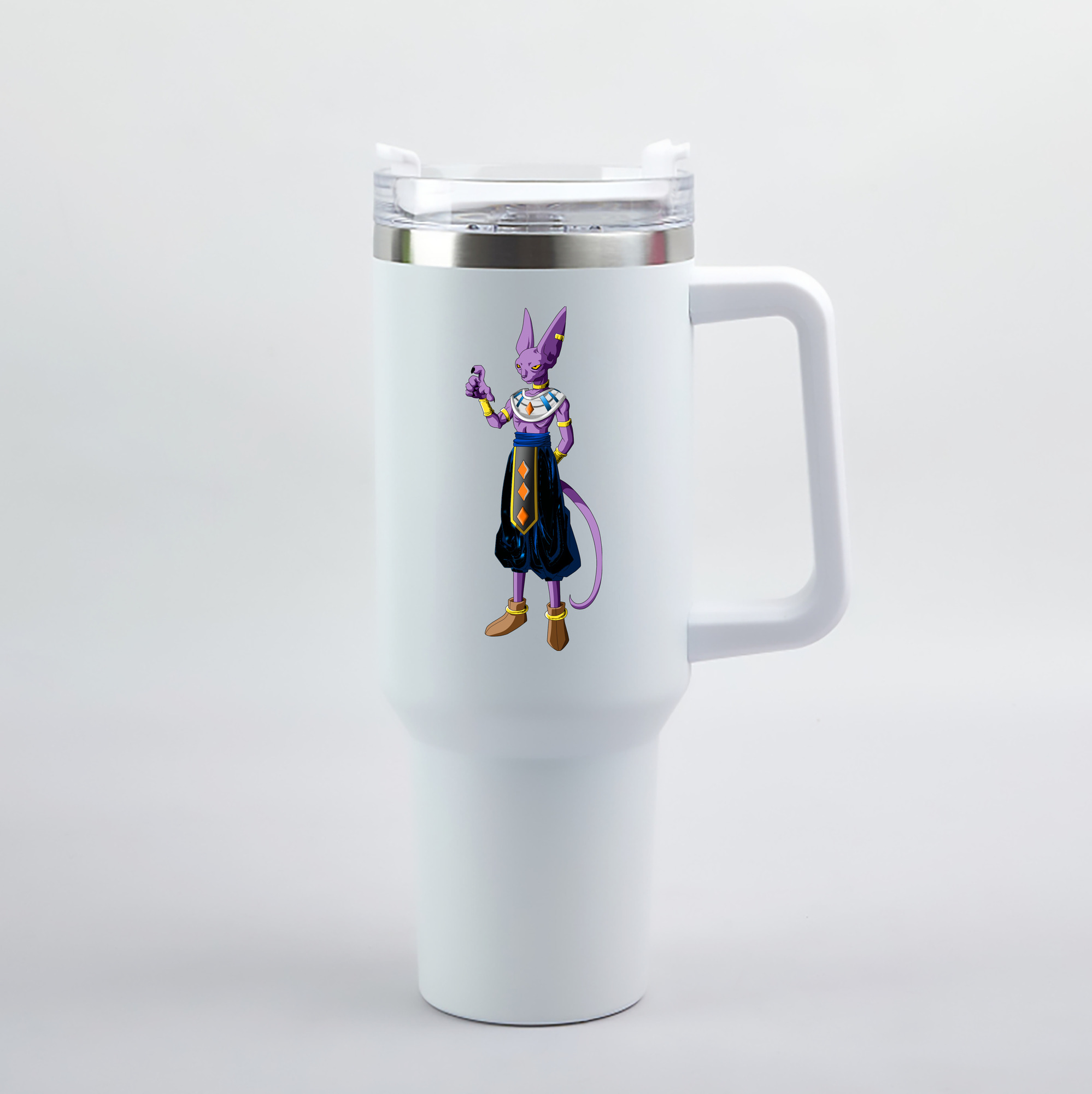 （画像用） ドラゴンボール ビルス 破壊神ビルス DRAGON BALL Beerus Birusu 1200mL車用タンブラー（カラープリント）