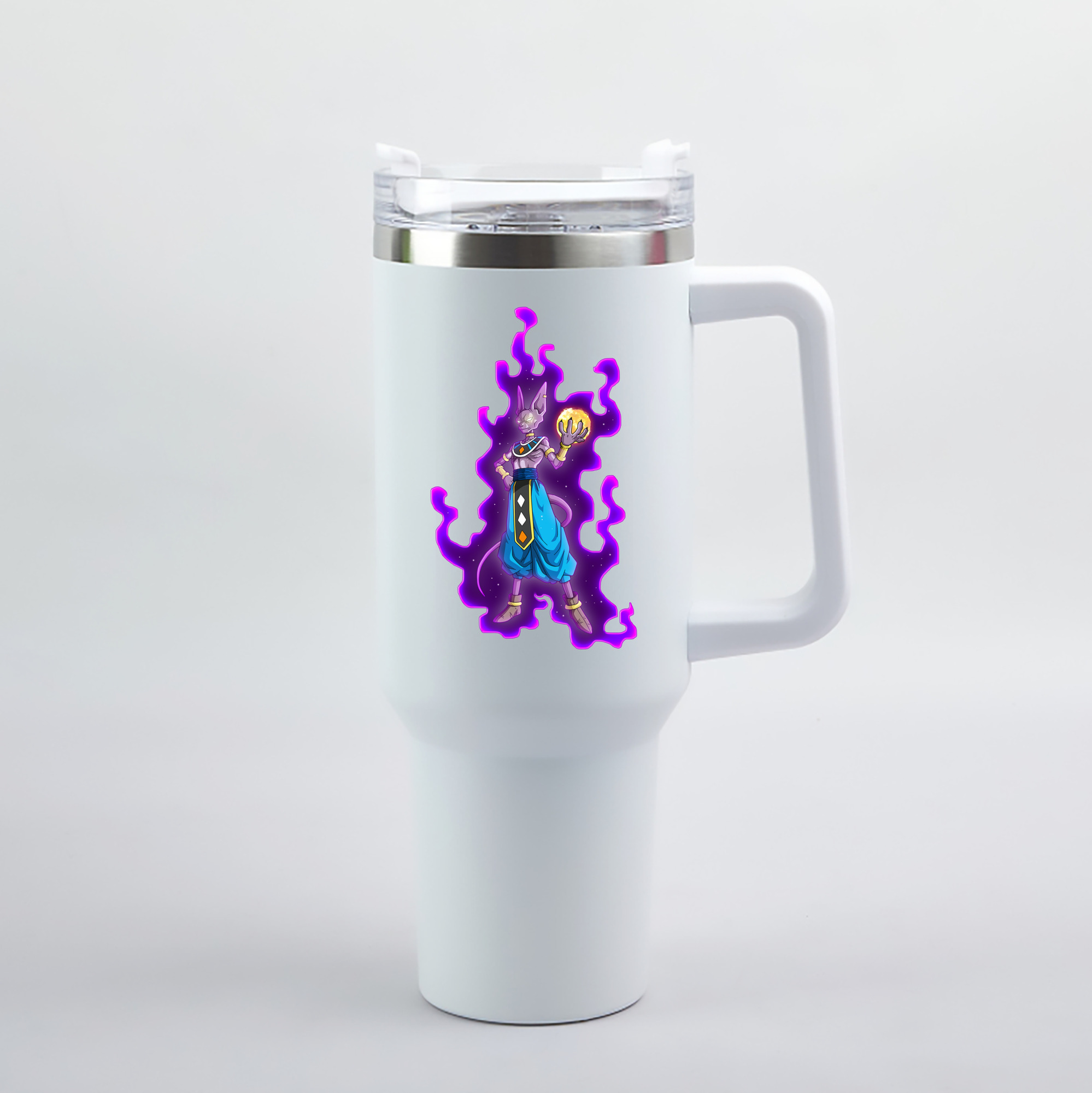 （画像用） ドラゴンボール ビルス 破壊神ビルス DRAGON BALL Beerus Birusu 1200mL車用タンブラー（カラープリント）