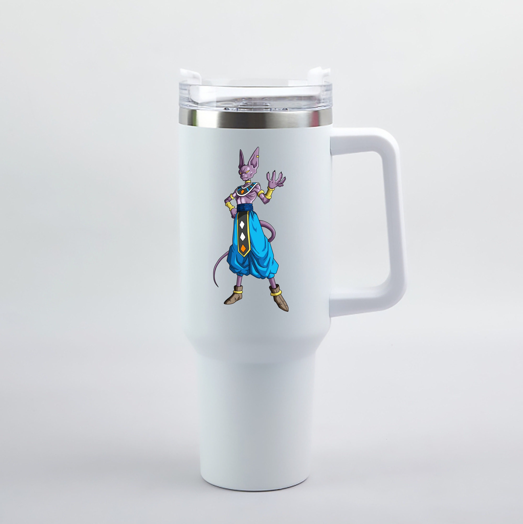 （画像用） ドラゴンボール ビルス 破壊神ビルス DRAGON BALL Beerus Birusu 1200mL車用タンブラー（カラープリント）