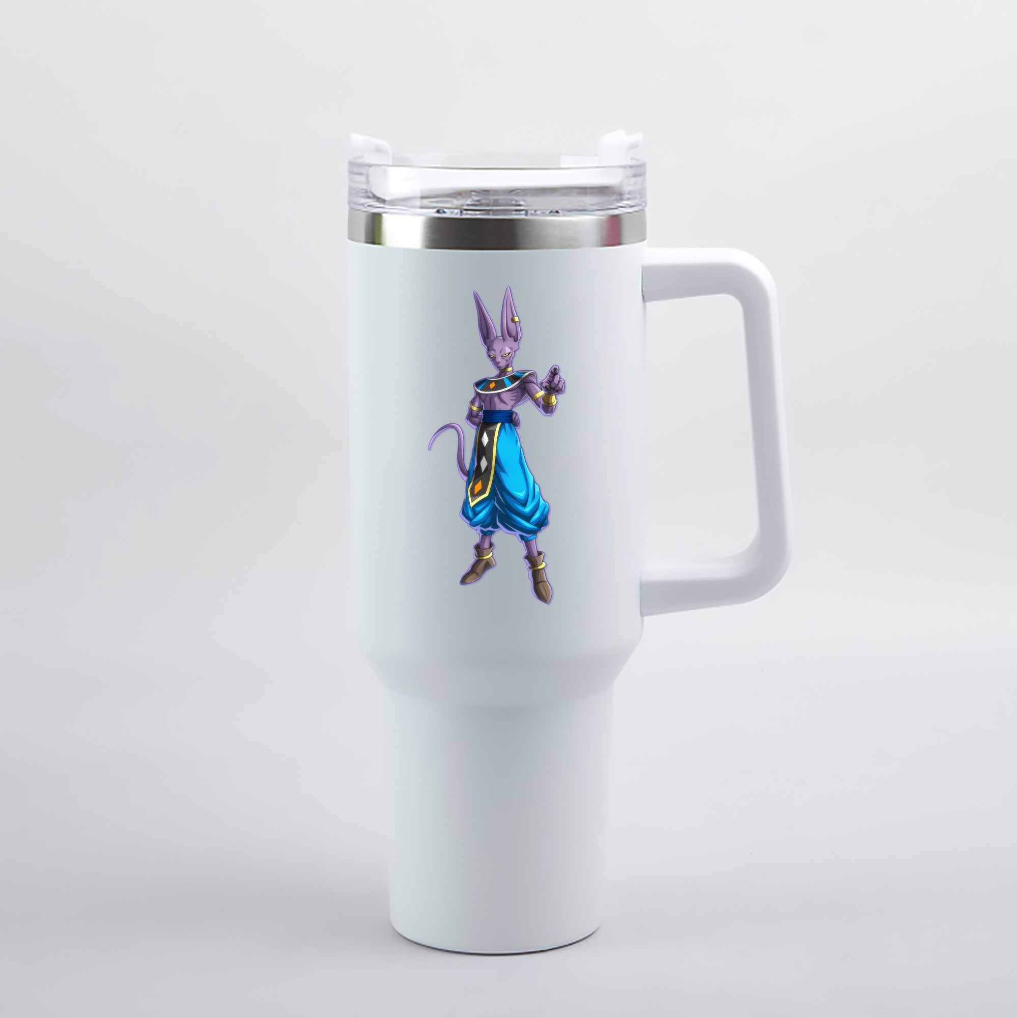 （画像用） ドラゴンボール ビルス 破壊神ビルス DRAGON BALL Beerus Birusu 1200mL車用タンブラー（カラープリント）