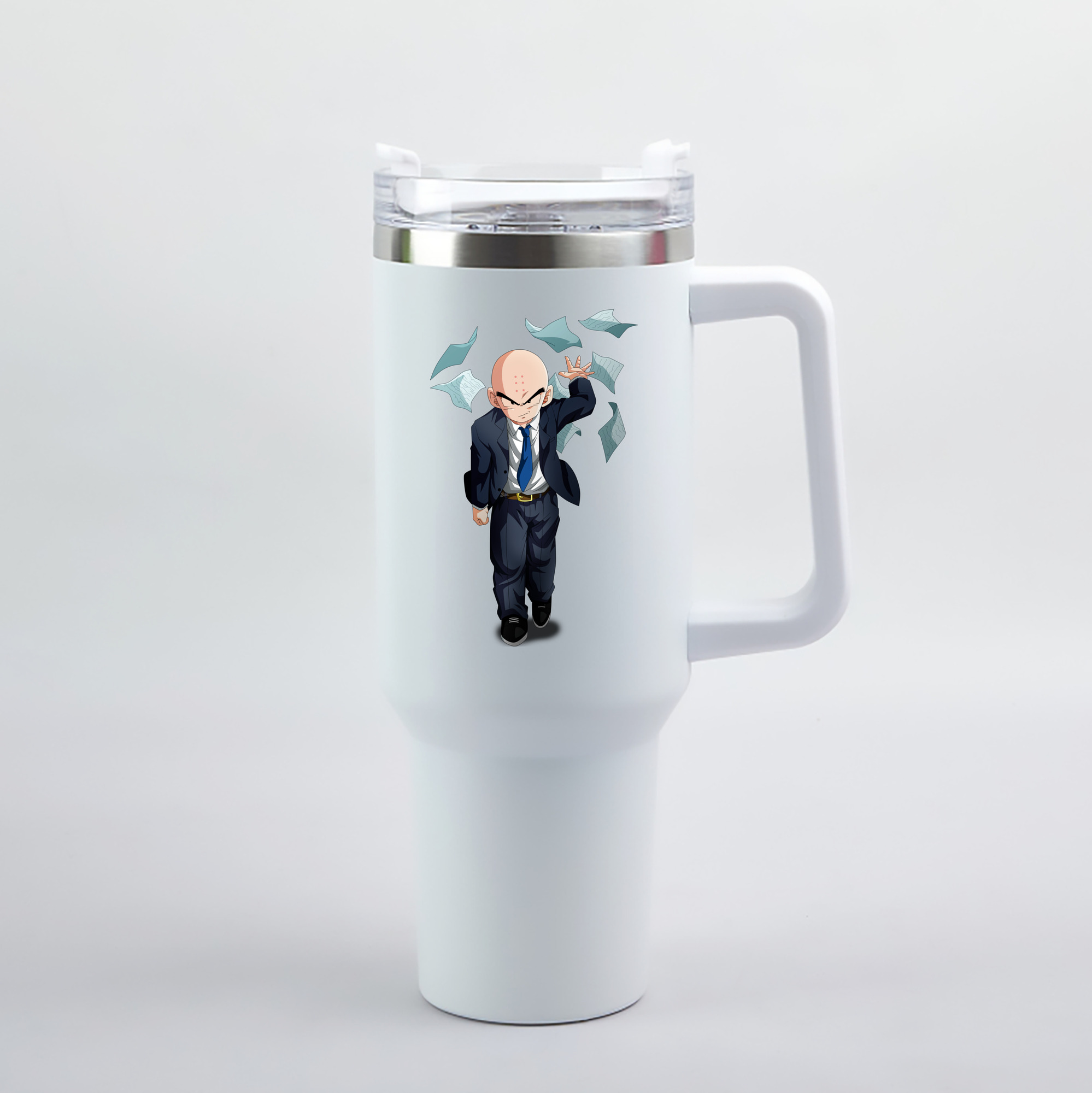（画像用） ドラゴンボール クリリン DRAGON BALL krillin 1200mL車用タンブラー（カラープリント）