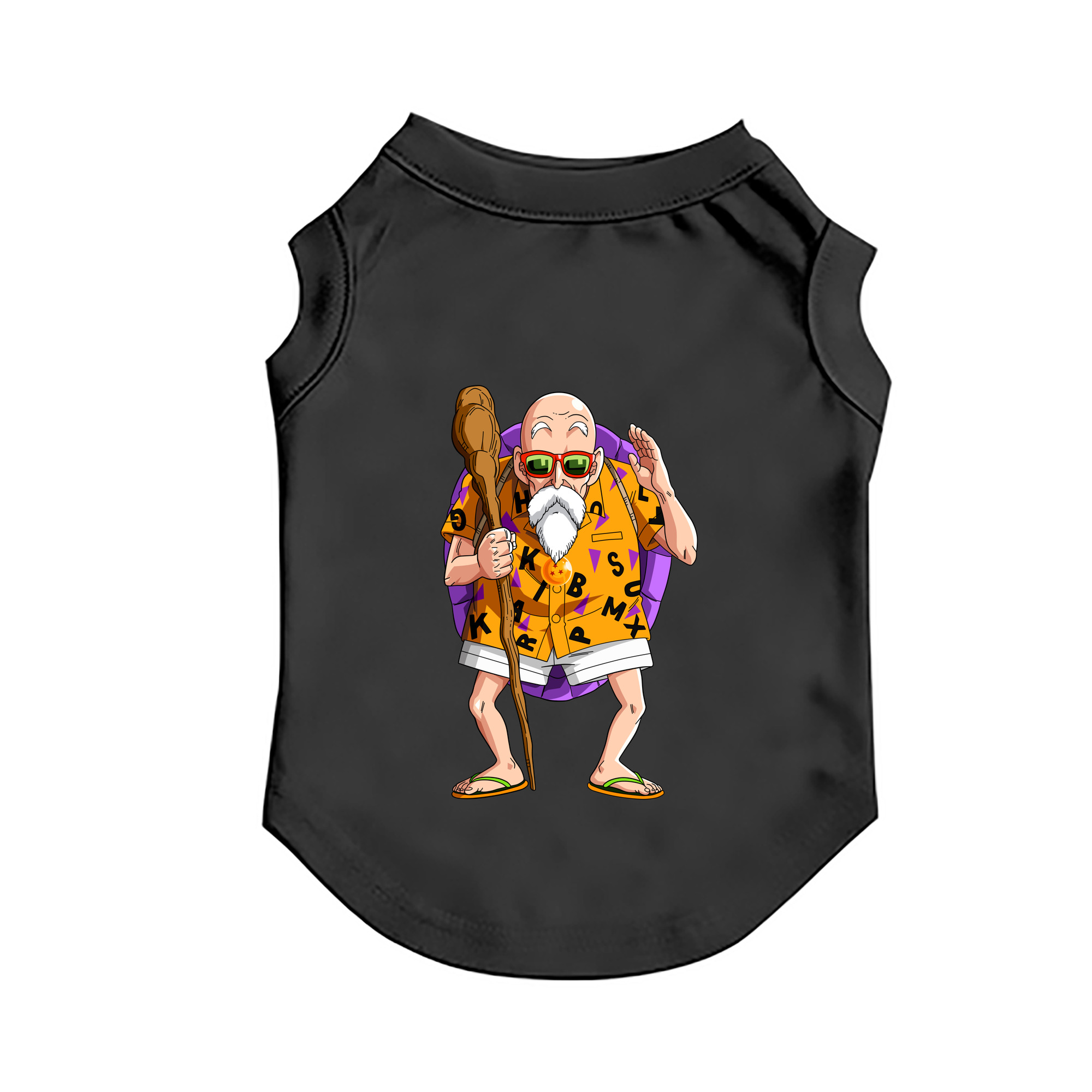 （画像用） ドラゴンボール 亀仙人（かめせんにん） DRAGON BALL Master Roshi Kame Sennin ペット用ベスト