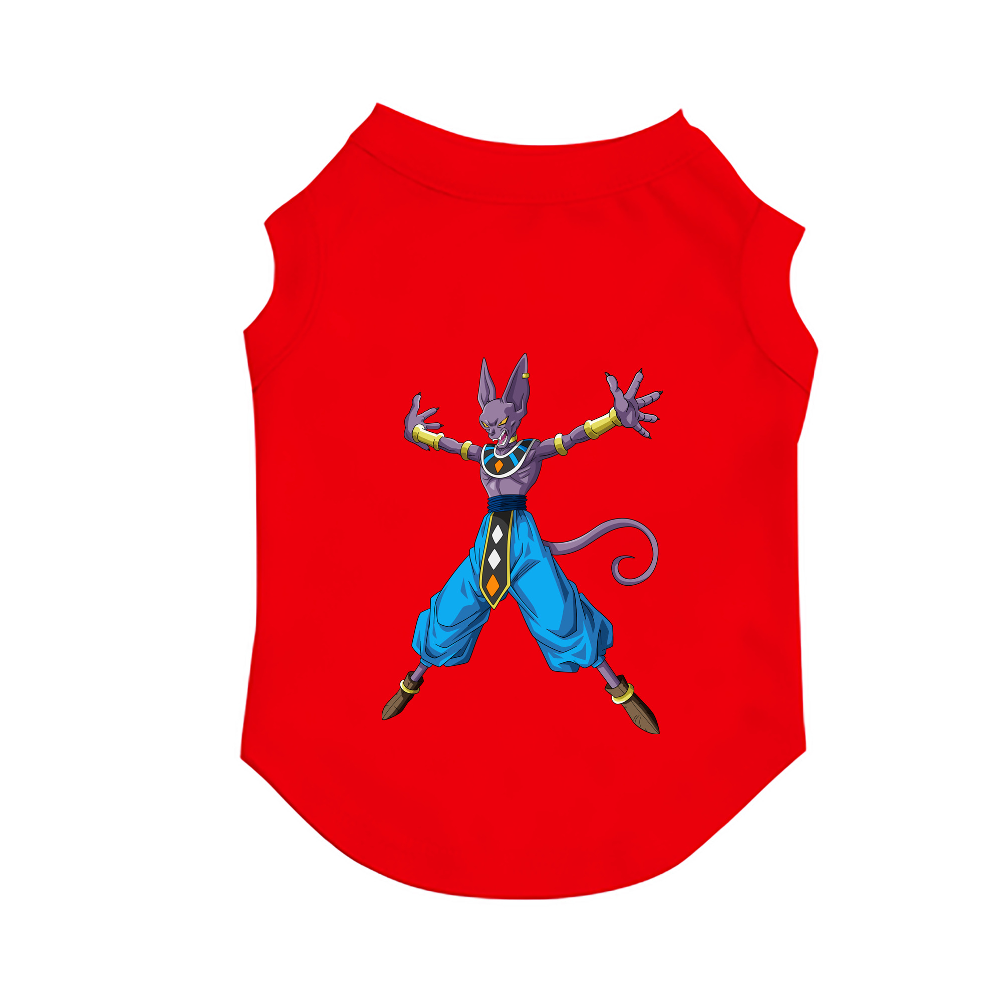 （画像用） ドラゴンボール ビルス 破壊神ビルス DRAGON BALL Beerus Birusu ペット用ベスト