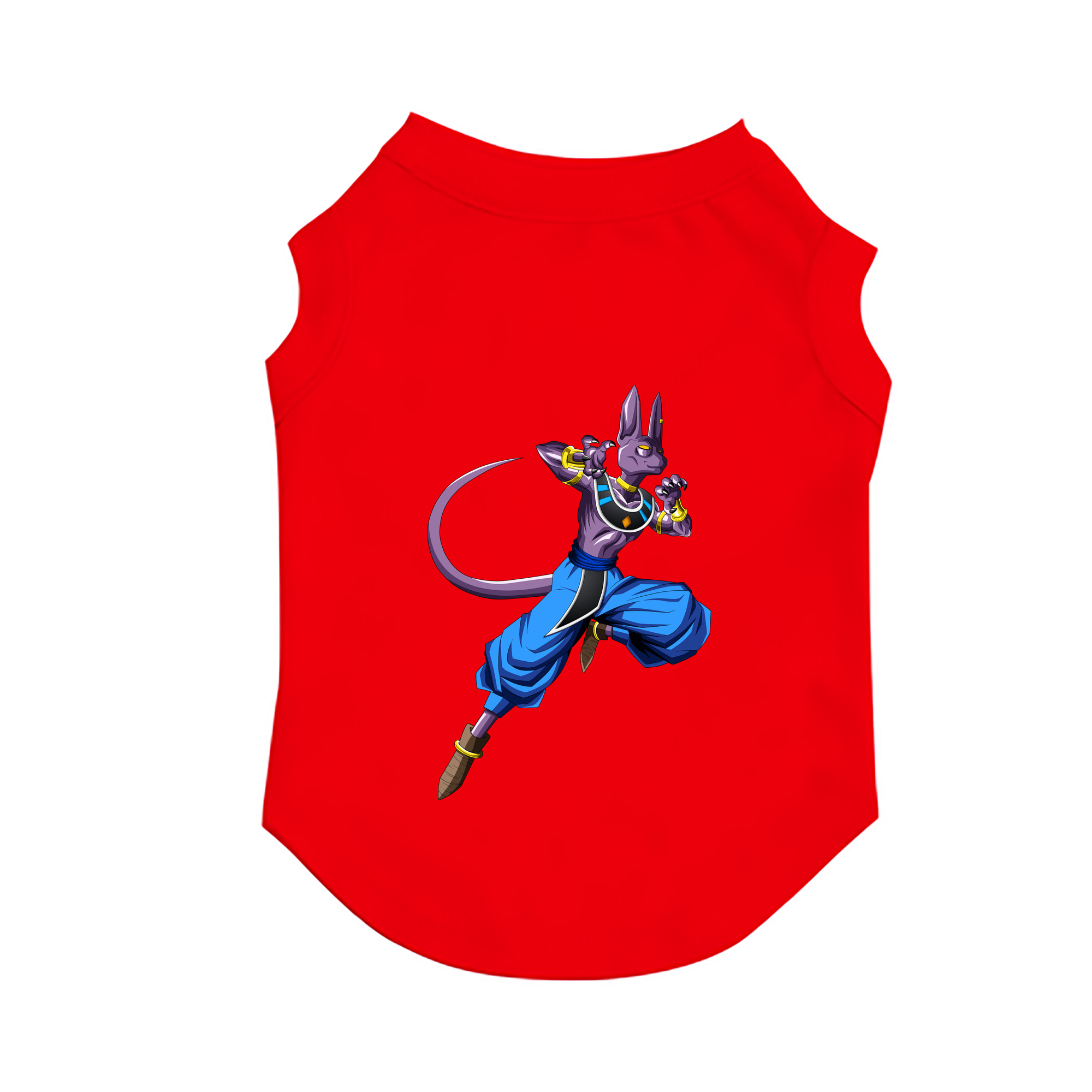 （画像用） ドラゴンボール ビルス 破壊神ビルス DRAGON BALL Beerus Birusu ペット用ベスト