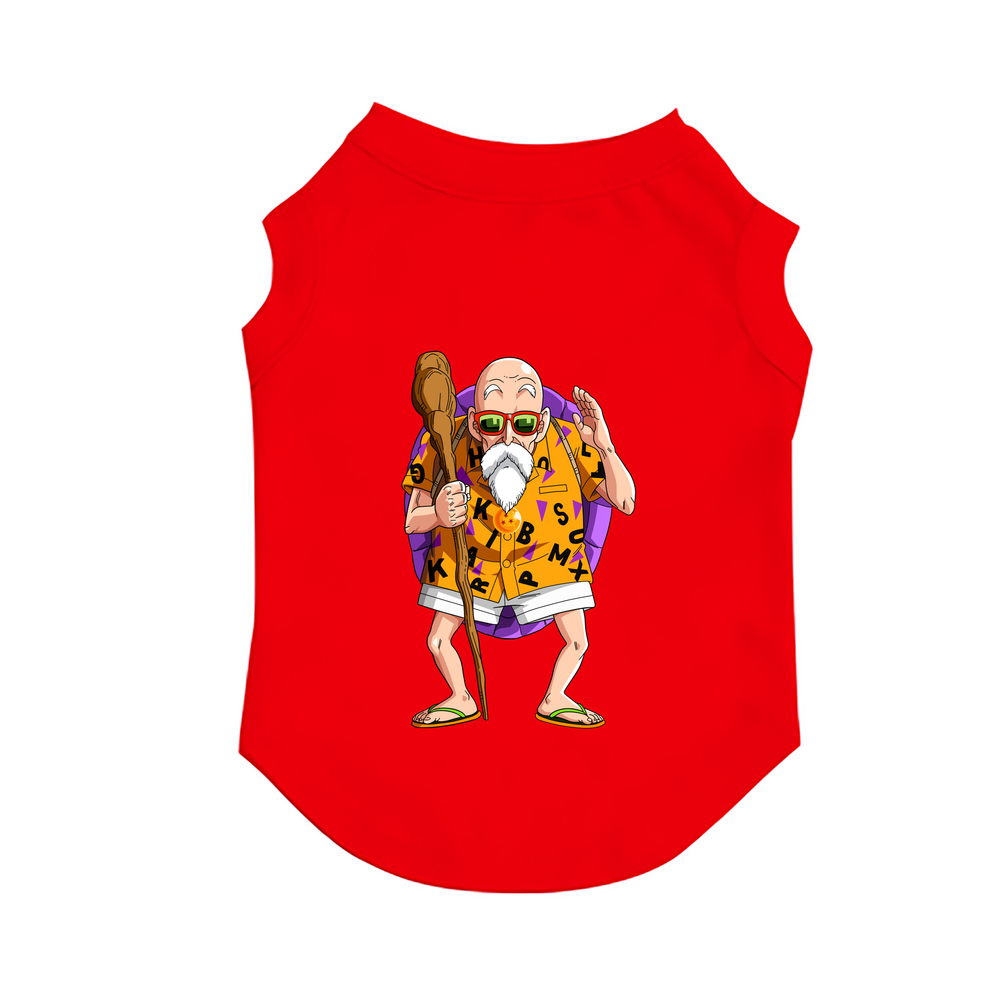 （画像用） ドラゴンボール 亀仙人（かめせんにん） DRAGON BALL Master Roshi Kame Sennin ペット用ベスト