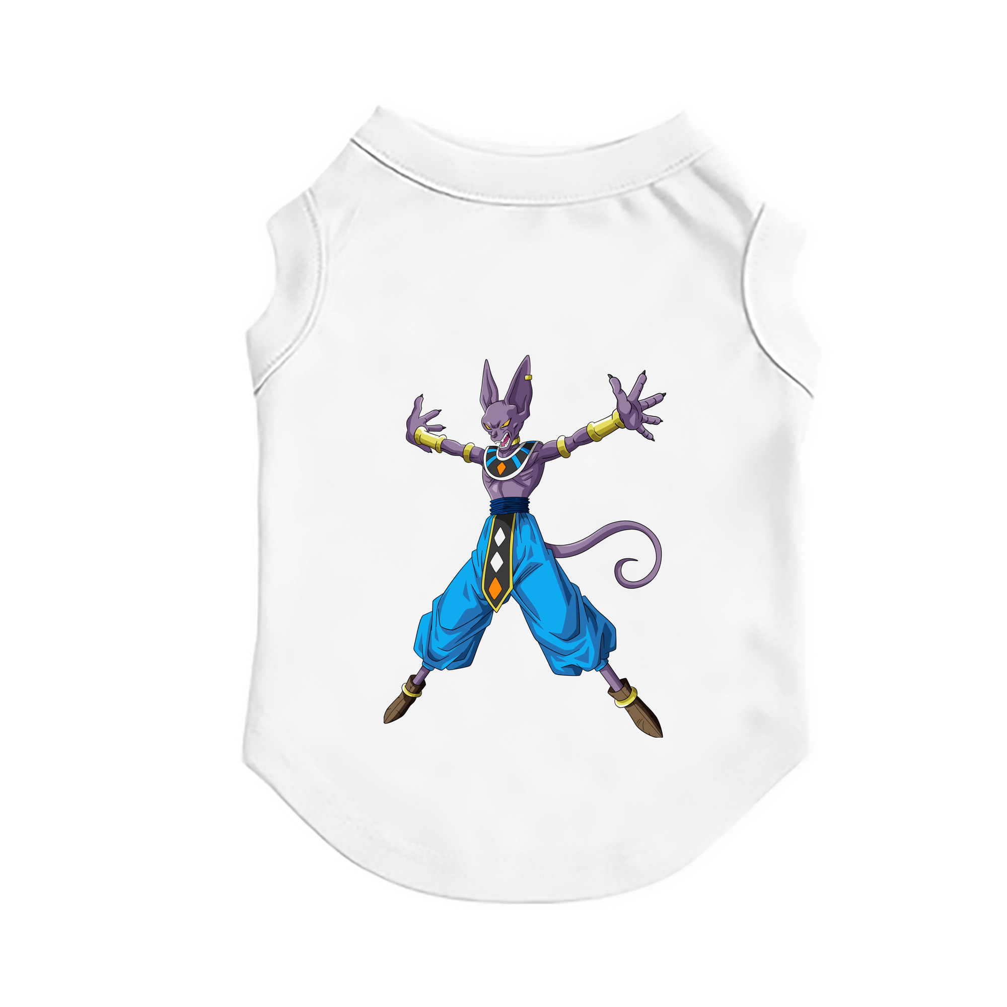 （画像用） ドラゴンボール ビルス 破壊神ビルス DRAGON BALL Beerus Birusu ペット用ベスト