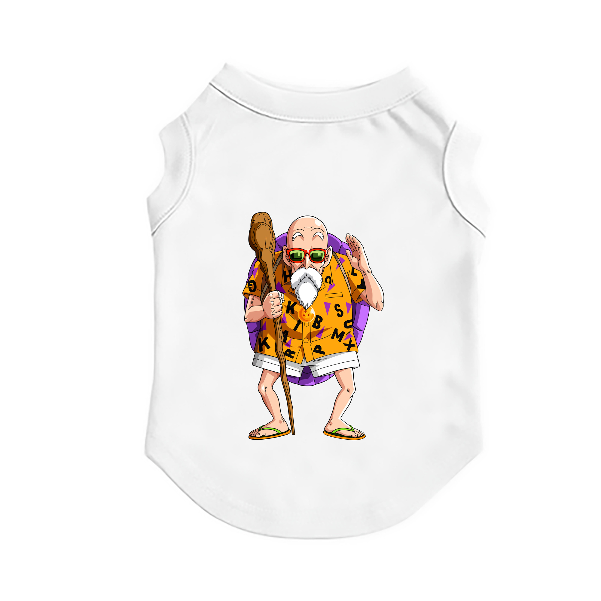 （画像用） ドラゴンボール 亀仙人（かめせんにん） DRAGON BALL Master Roshi Kame Sennin ペット用ベスト