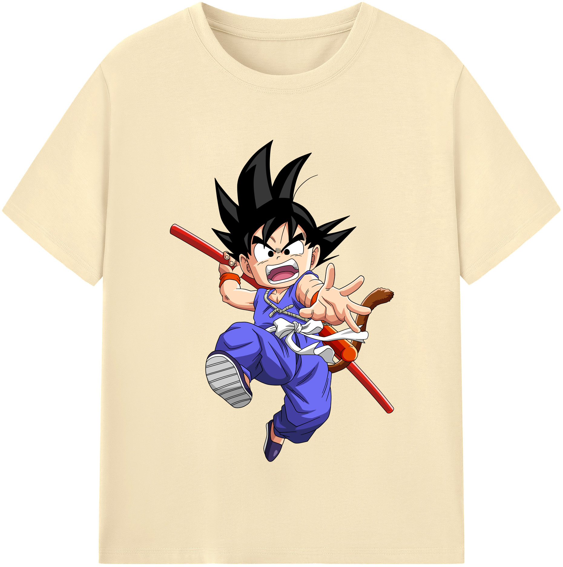 （画像用） ドラゴンボール 孫悟空（そん ごくう）Son Goku カカロット DRAGON BALL Kakarotto 綿100％半袖Tシャツ（フロントプリント）