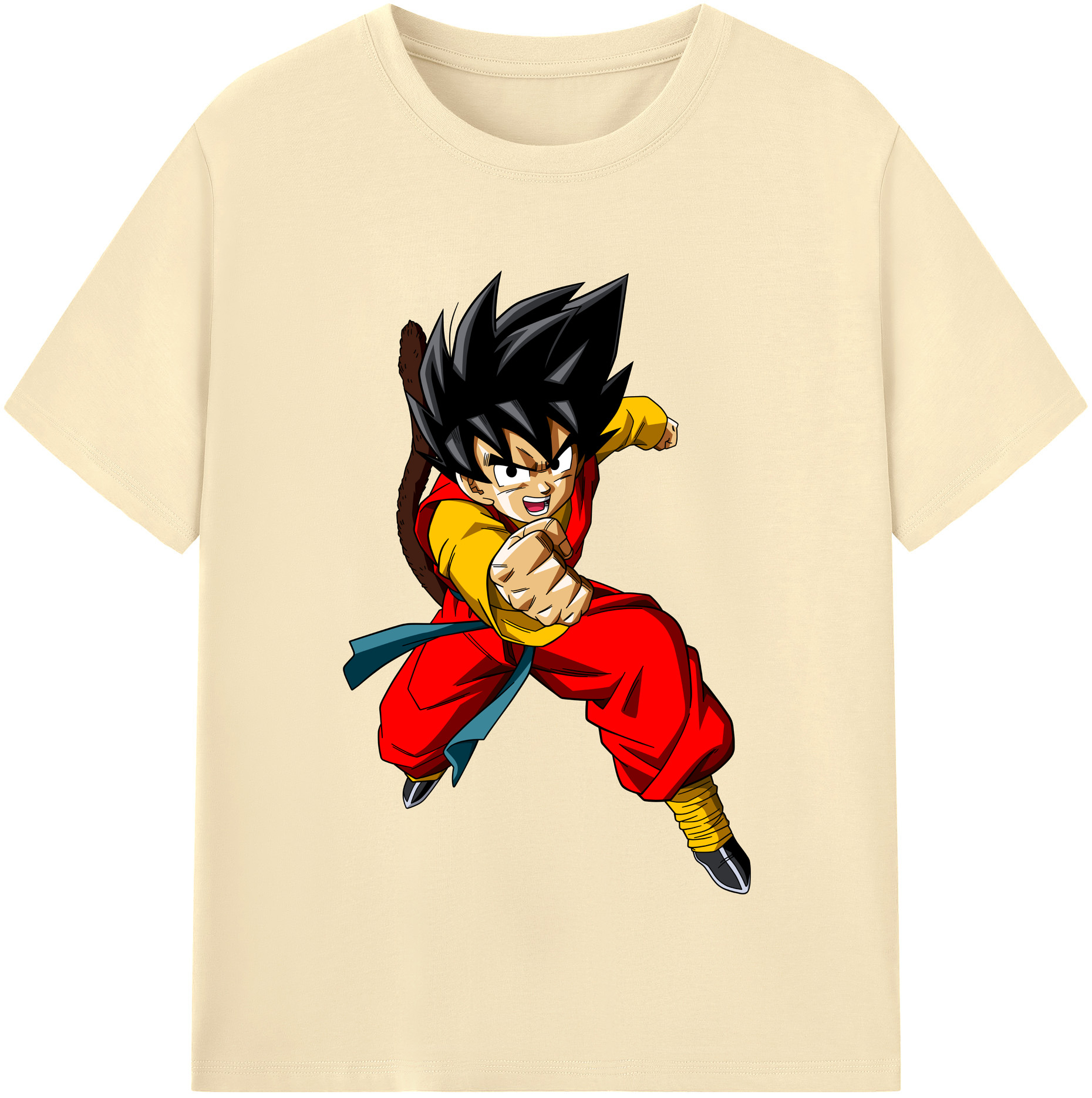 （画像用） ドラゴンボール 孫悟空（そん ごくう）Son Goku カカロット DRAGON BALL Kakarotto 綿100％半袖Tシャツ（フロントプリント）