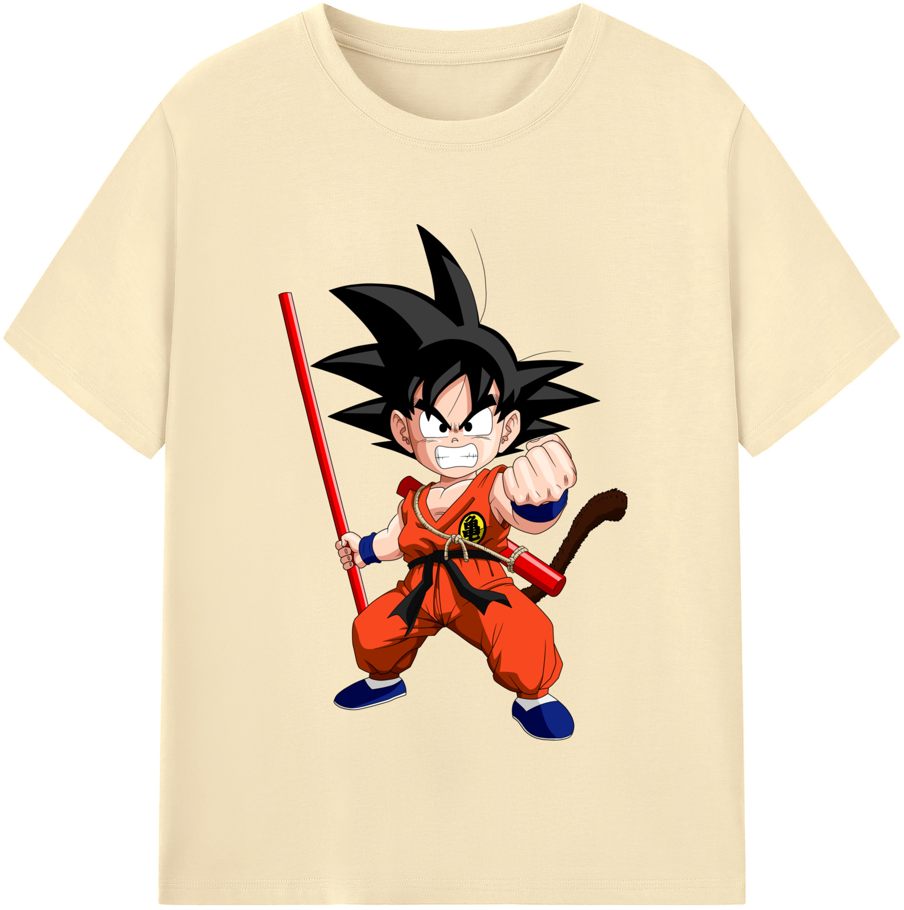 （画像用） ドラゴンボール 孫悟空（そん ごくう）Son Goku カカロット DRAGON BALL Kakarotto 綿100％半袖Tシャツ（フロントプリント）