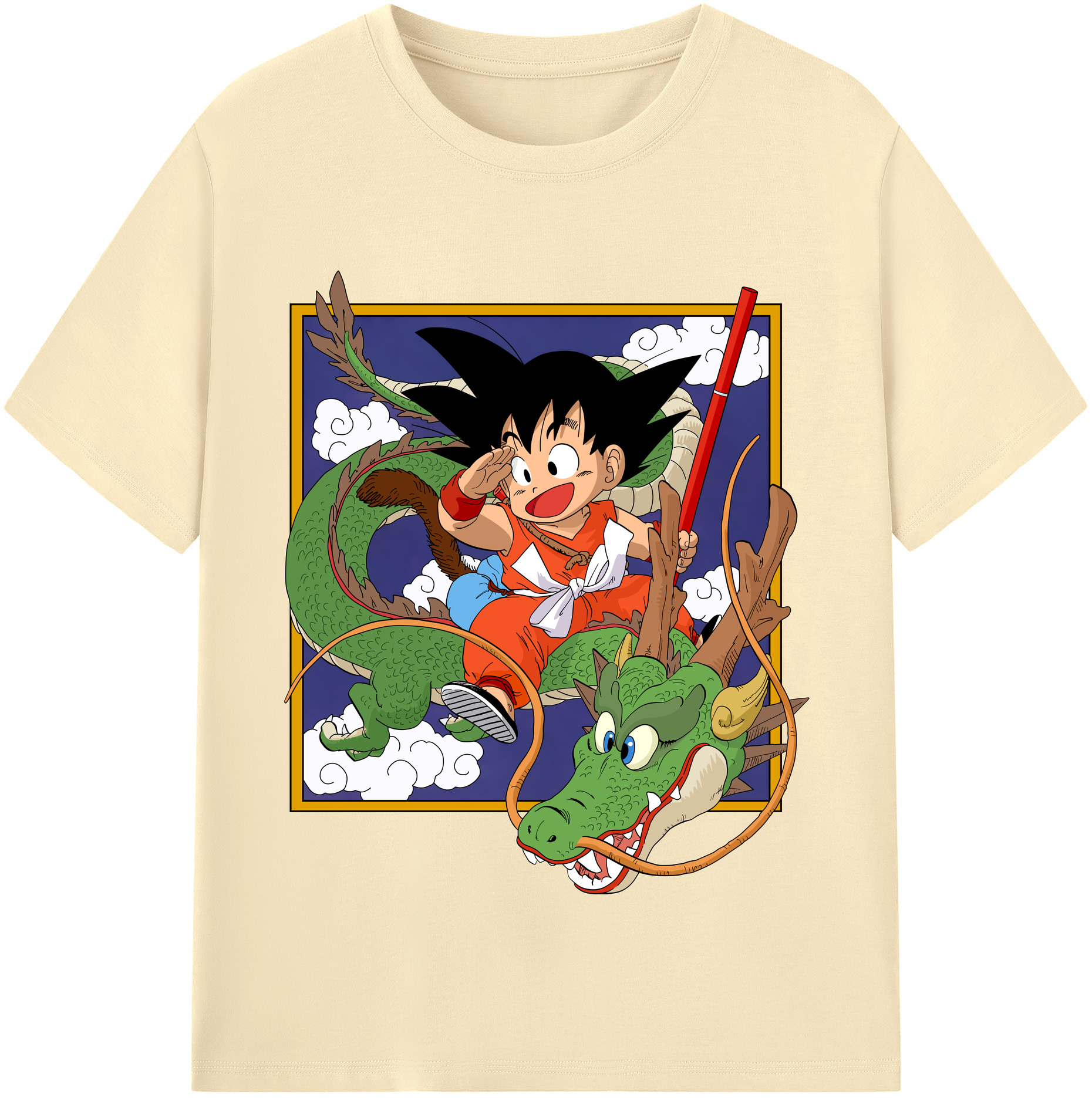 （画像用） ドラゴンボール 孫悟空（そん ごくう）Son Goku カカロット DRAGON BALL Kakarotto 綿100％半袖Tシャツ（フロントプリント）