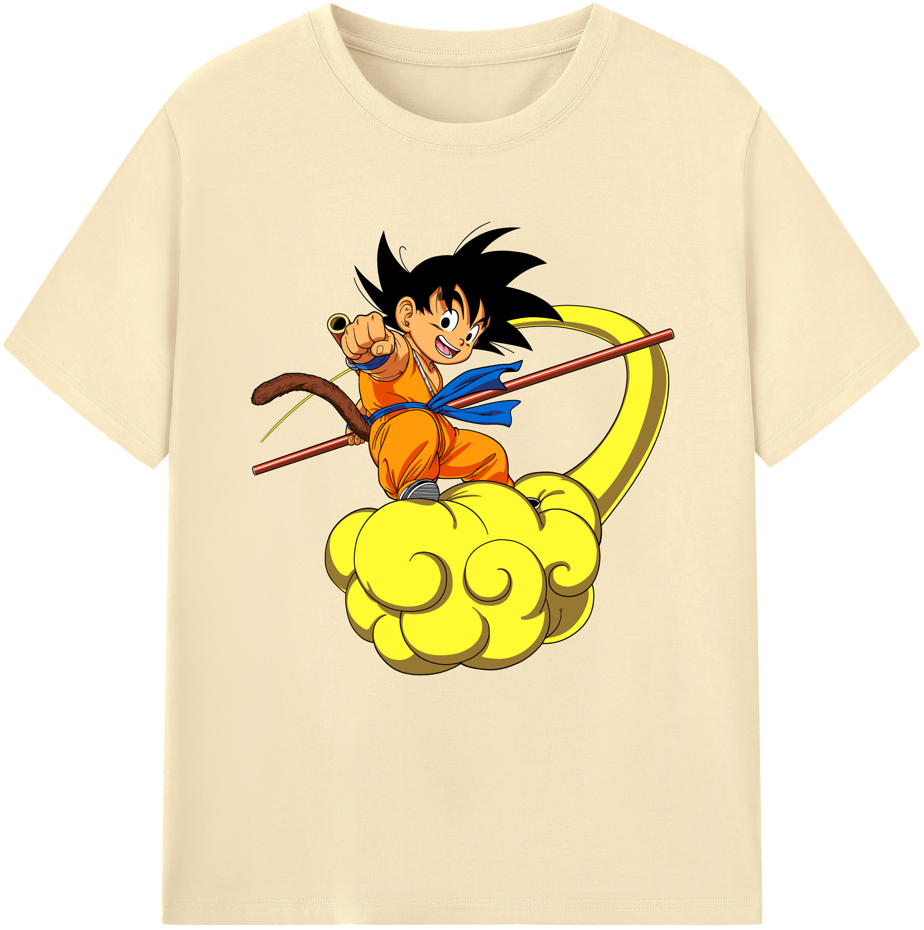 （画像用） ドラゴンボール 孫悟空（そん ごくう）Son Goku カカロット DRAGON BALL Kakarotto 綿100％半袖Tシャツ（フロントプリント）