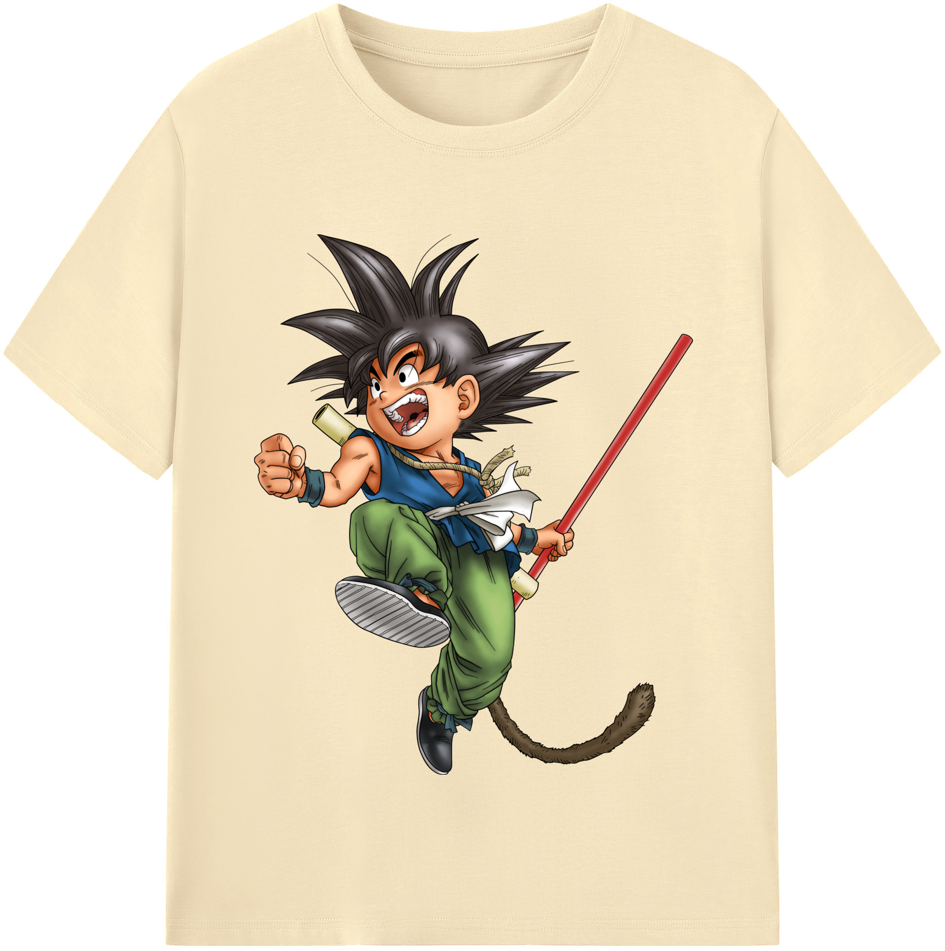 （画像用） ドラゴンボール 孫悟空（そん ごくう）Son Goku カカロット DRAGON BALL Kakarotto 綿100％半袖Tシャツ（フロントプリント）