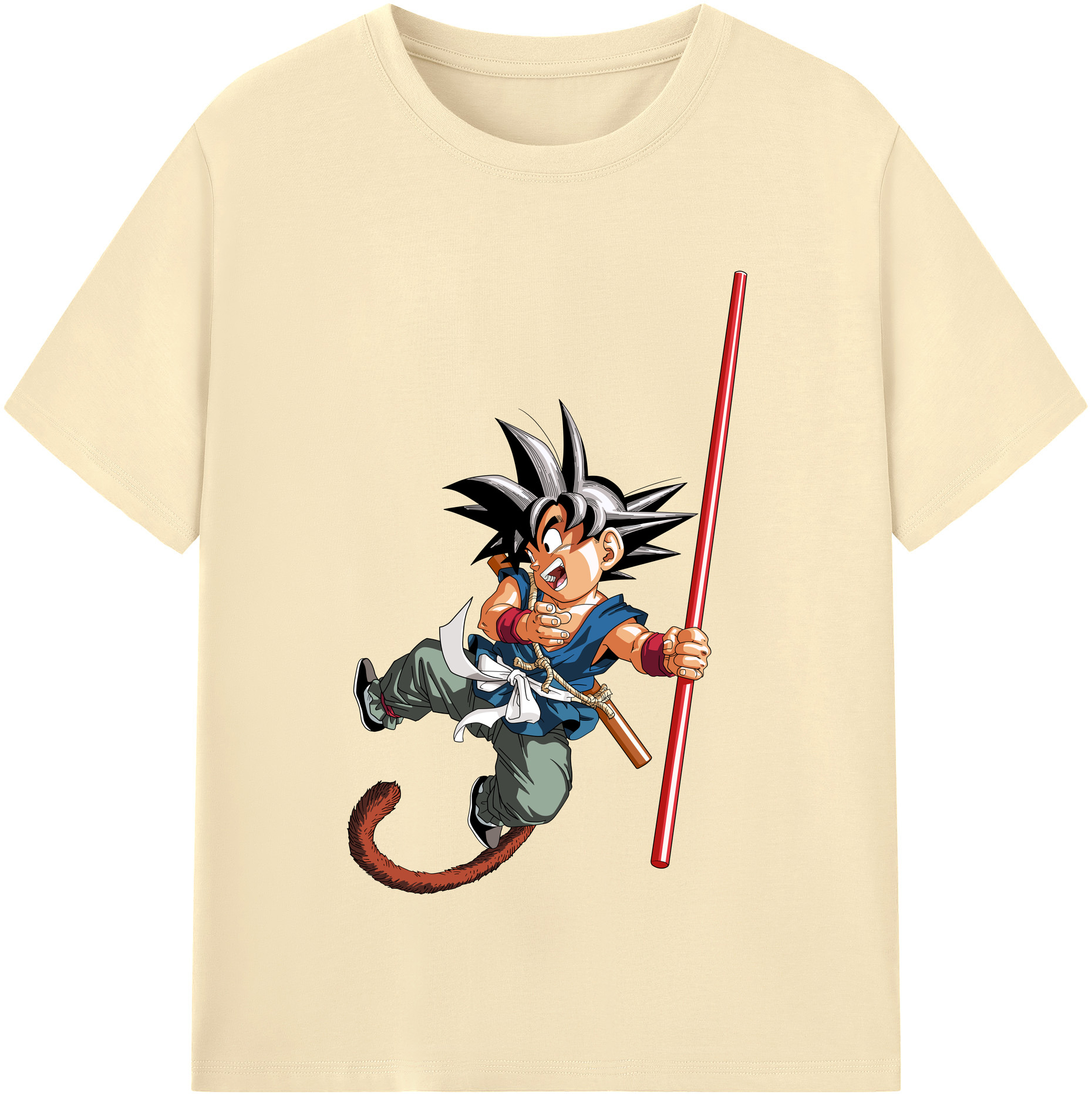 （画像用） ドラゴンボール 孫悟空（そん ごくう）Son Goku カカロット DRAGON BALL Kakarotto 綿100％半袖Tシャツ（フロントプリント）