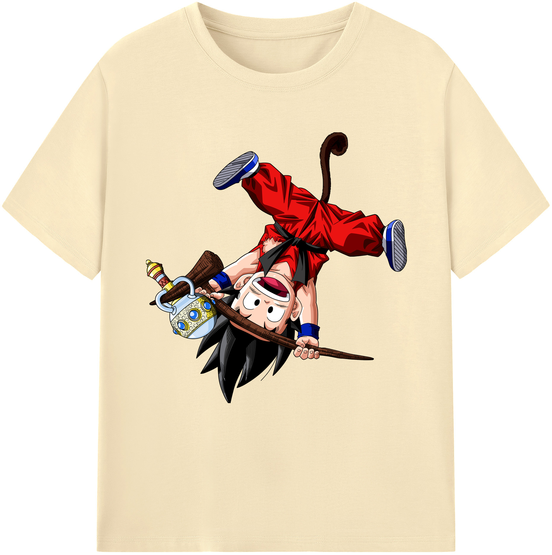 （画像用） ドラゴンボール 孫悟空（そん ごくう）Son Goku カカロット DRAGON BALL Kakarotto 綿100％半袖Tシャツ（フロントプリント）