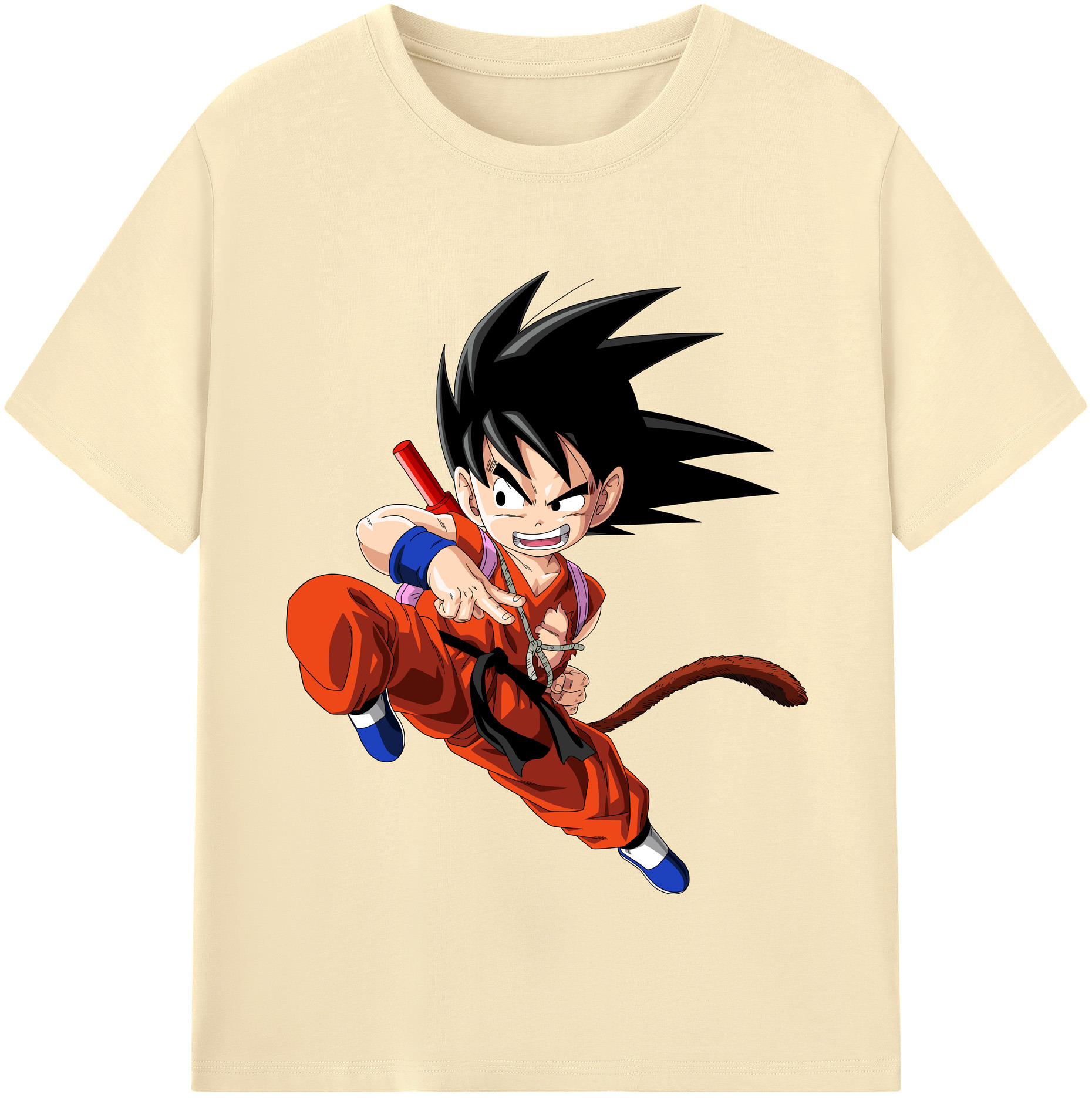 （画像用） ドラゴンボール 孫悟空（そん ごくう）Son Goku カカロット DRAGON BALL Kakarotto 綿100％半袖Tシャツ（フロントプリント）