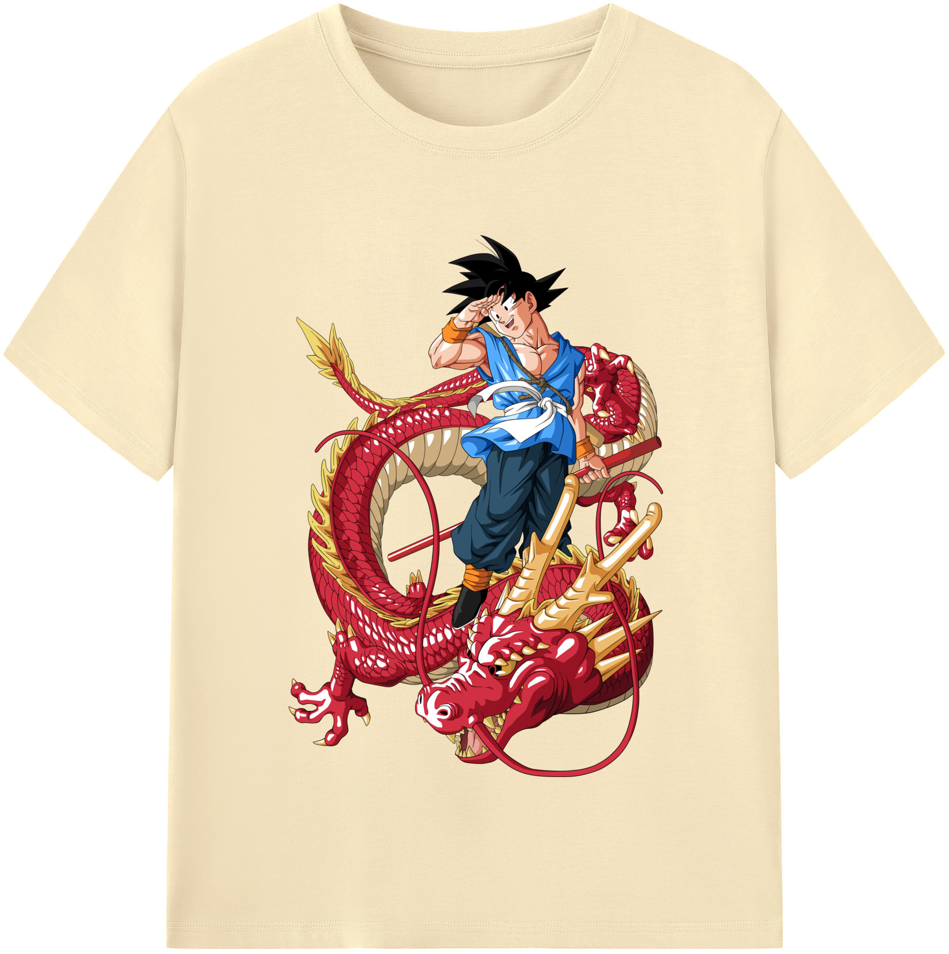 （画像用） ドラゴンボール 孫悟空（そん ごくう）Son Goku カカロット DRAGON BALL Kakarotto 綿100％半袖Tシャツ（フロントプリント）
