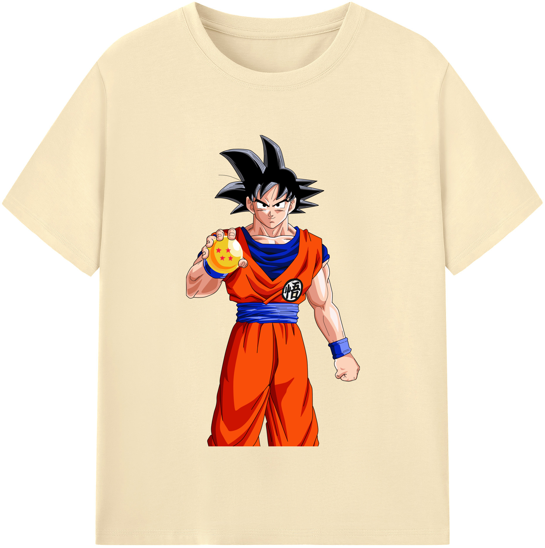 （画像用） ドラゴンボール 孫悟空（そん ごくう）Son Goku カカロット DRAGON BALL Kakarotto 綿100％半袖Tシャツ（フロントプリント）