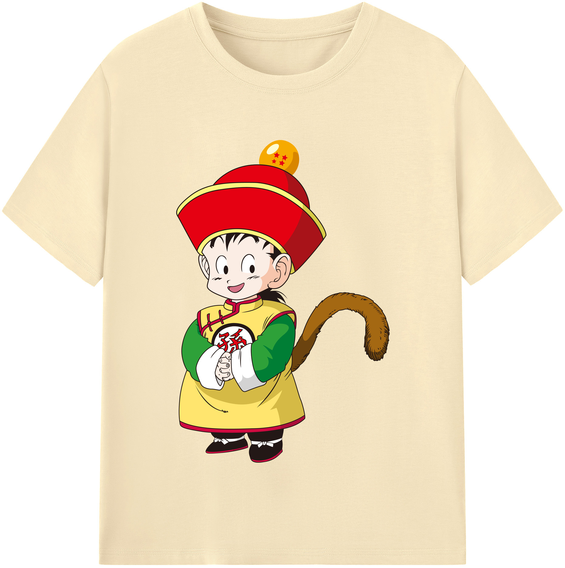（画像用） ドラゴンボール 孫悟空（そん ごくう）Son Goku カカロット DRAGON BALL Kakarotto 綿100％半袖Tシャツ（フロントプリント）
