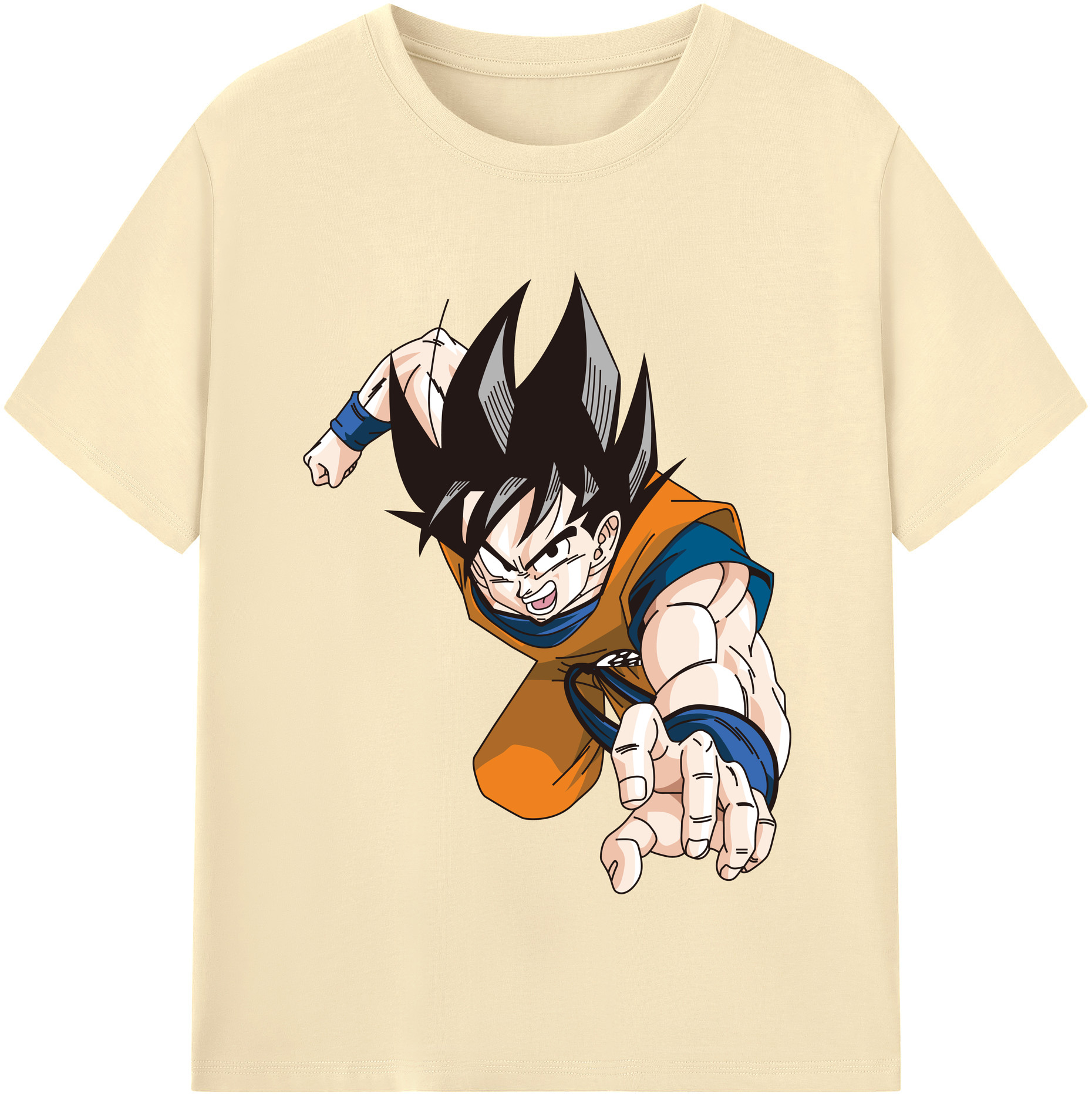 （画像用） ドラゴンボール 孫悟空（そん ごくう）Son Goku カカロット DRAGON BALL Kakarotto 綿100％半袖Tシャツ（フロントプリント）