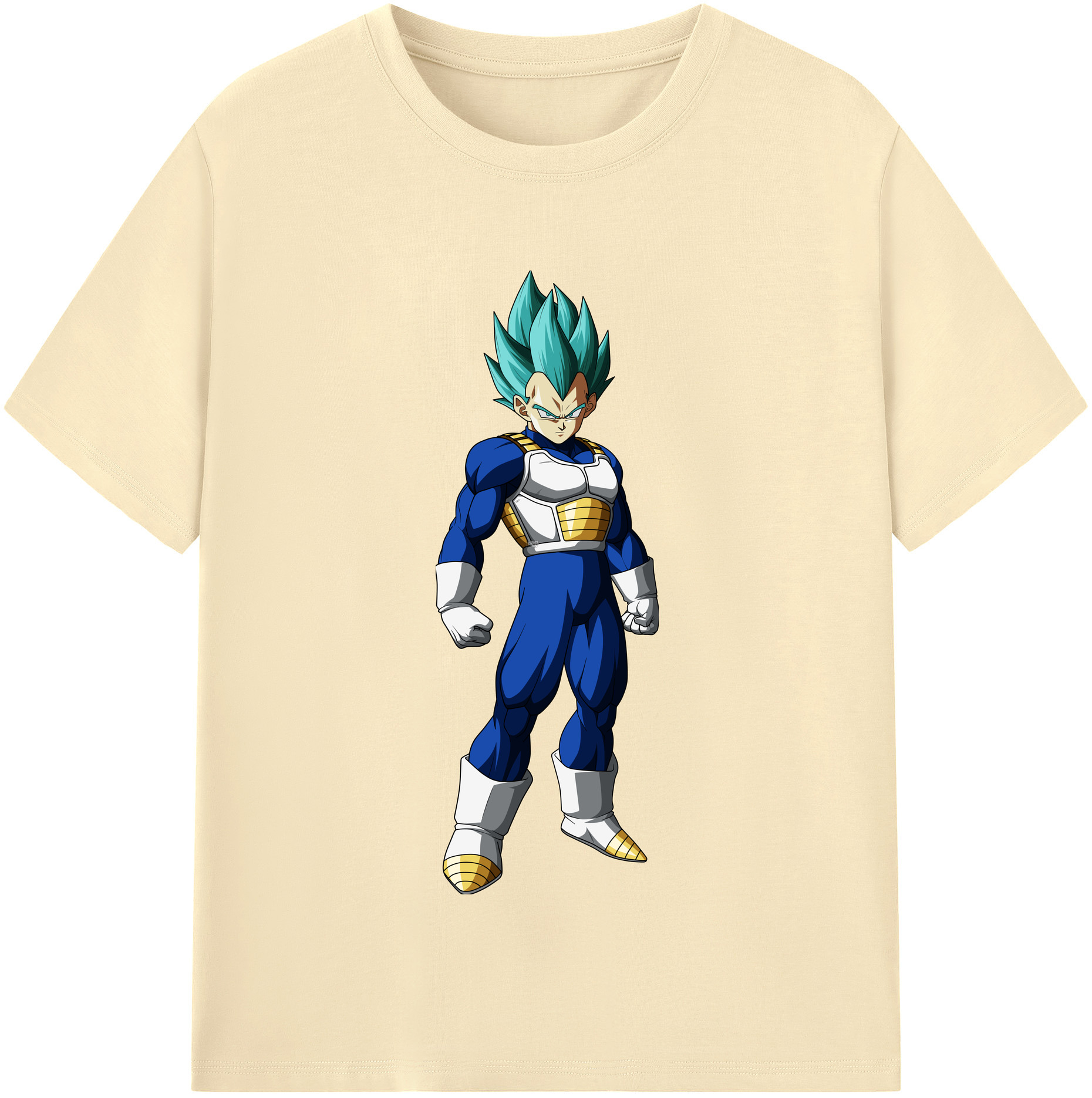 （画像用） ドラゴンボール ベジータ四世（Bejīta Yonsei）DRAGON BALL Vegeta IV 綿100％半袖Tシャツ（フロントプリント）