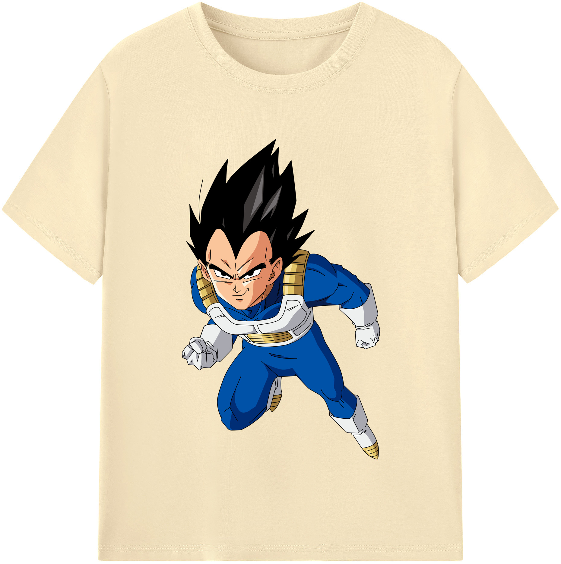 （画像用） ドラゴンボール ベジータ四世（Bejīta Yonsei）DRAGON BALL Vegeta IV 綿100％半袖Tシャツ（フロントプリント）