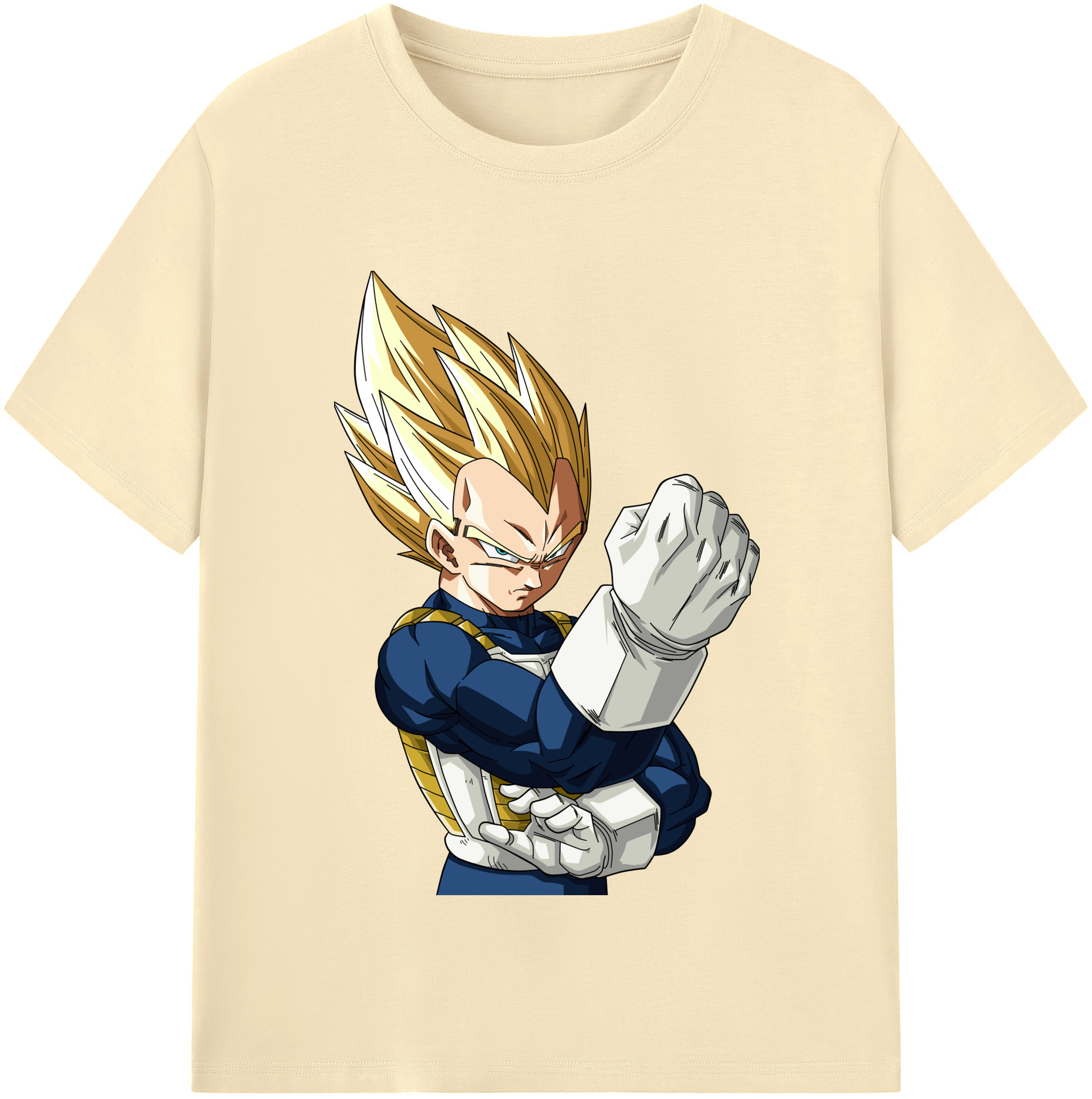 （画像用） ドラゴンボール ベジータ四世（Bejīta Yonsei）DRAGON BALL Vegeta IV 綿100％半袖Tシャツ（フロントプリント）