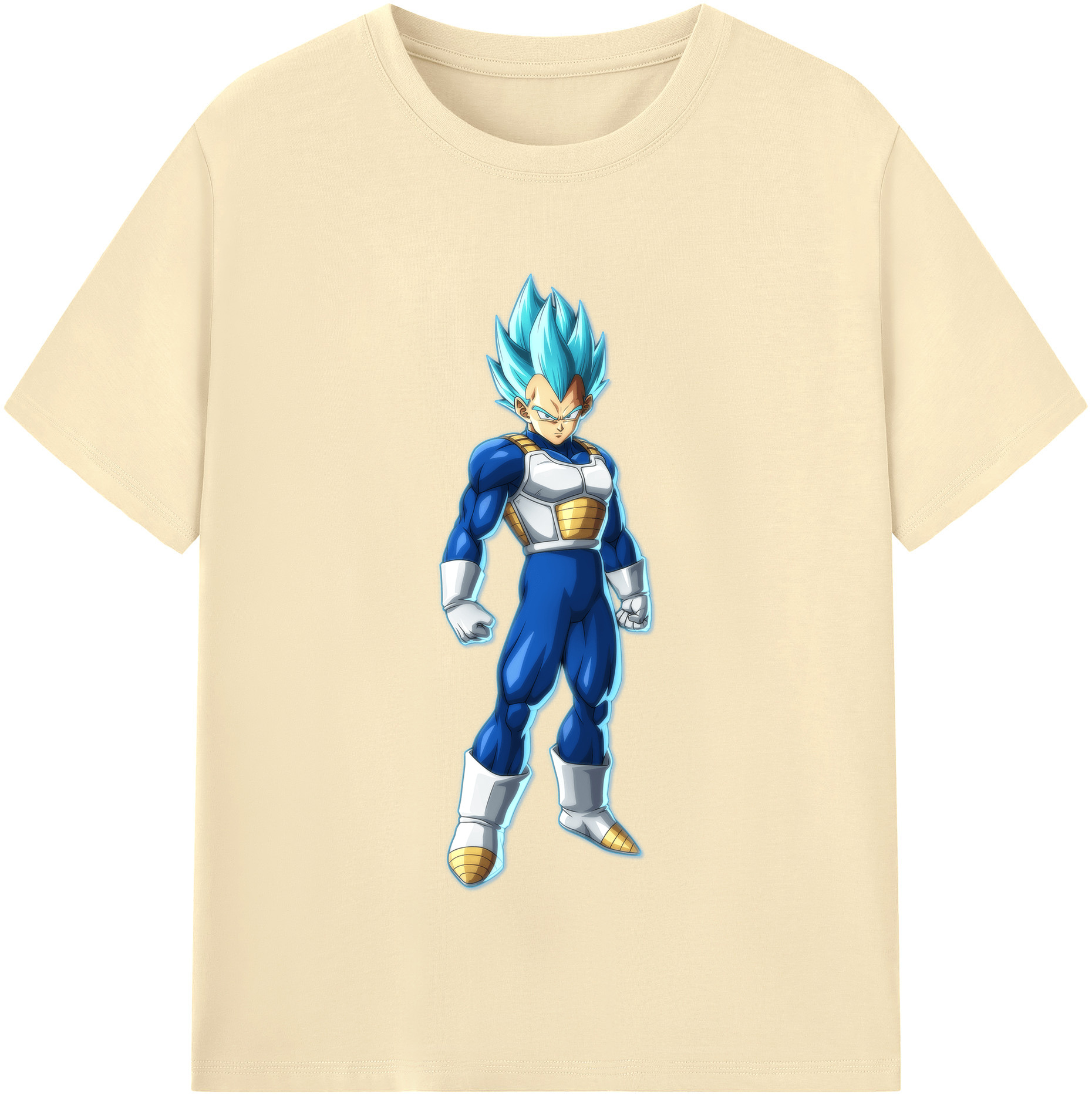 （画像用） ドラゴンボール ベジータ四世（Bejīta Yonsei）DRAGON BALL Vegeta IV 綿100％半袖Tシャツ（フロントプリント）