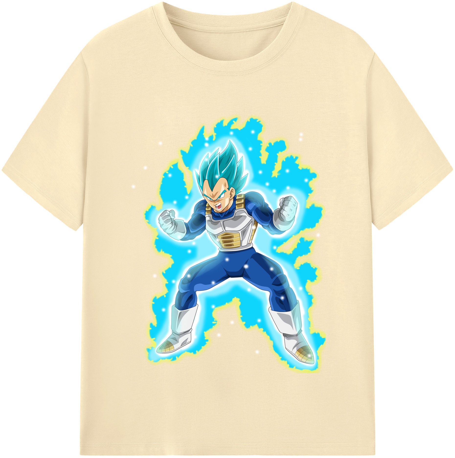 （画像用） ドラゴンボール ベジータ四世（Bejīta Yonsei）DRAGON BALL Vegeta IV 綿100％半袖Tシャツ（フロントプリント）
