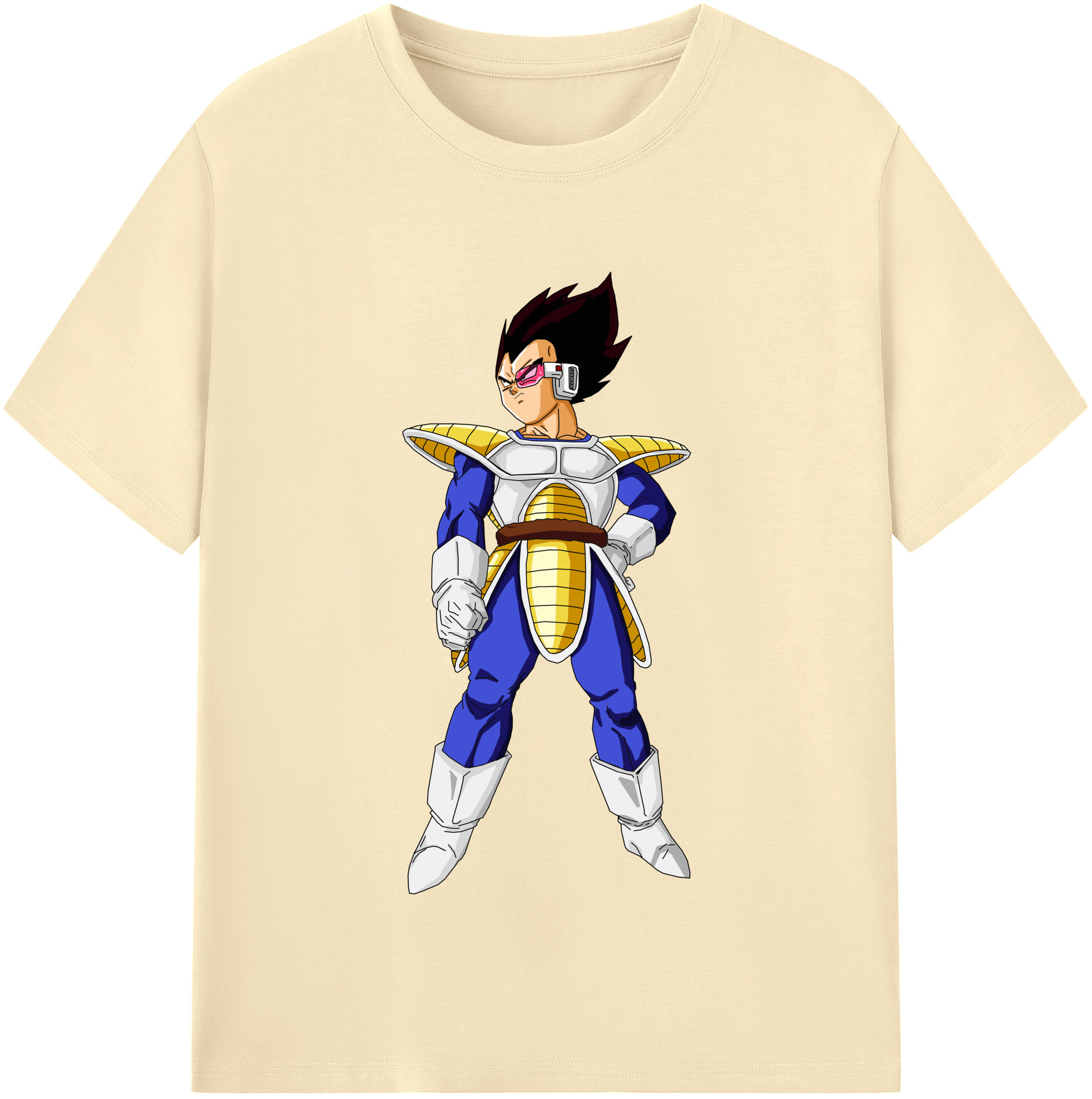 （画像用） ドラゴンボール ベジータ四世（Bejīta Yonsei）DRAGON BALL Vegeta IV 綿100％半袖Tシャツ（フロントプリント）