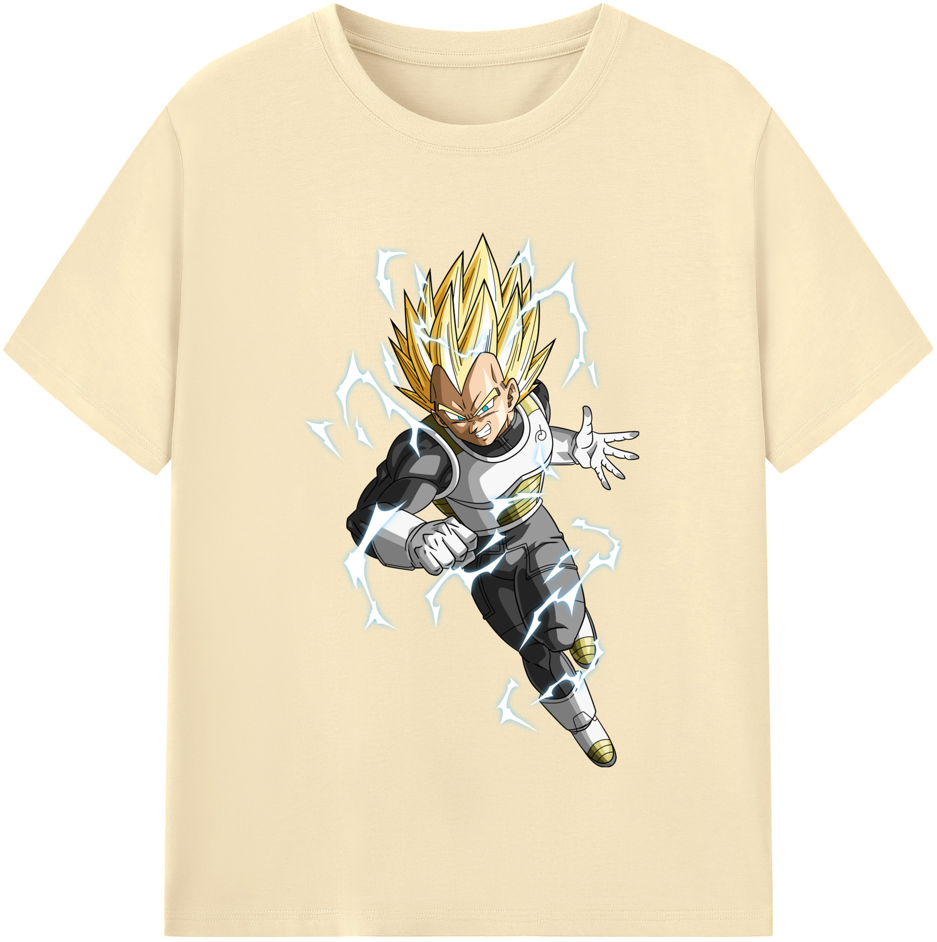 （画像用） ドラゴンボール ベジータ四世（Bejīta Yonsei）DRAGON BALL Vegeta IV 綿100％半袖Tシャツ（フロントプリント）