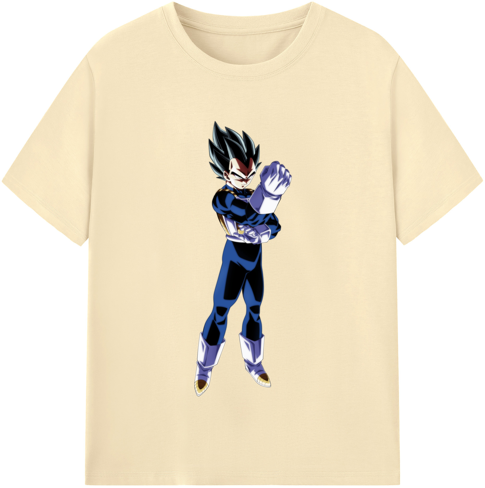 （画像用） ドラゴンボール ベジータ四世（Bejīta Yonsei）DRAGON BALL Vegeta IV 綿100％半袖Tシャツ（フロントプリント）
