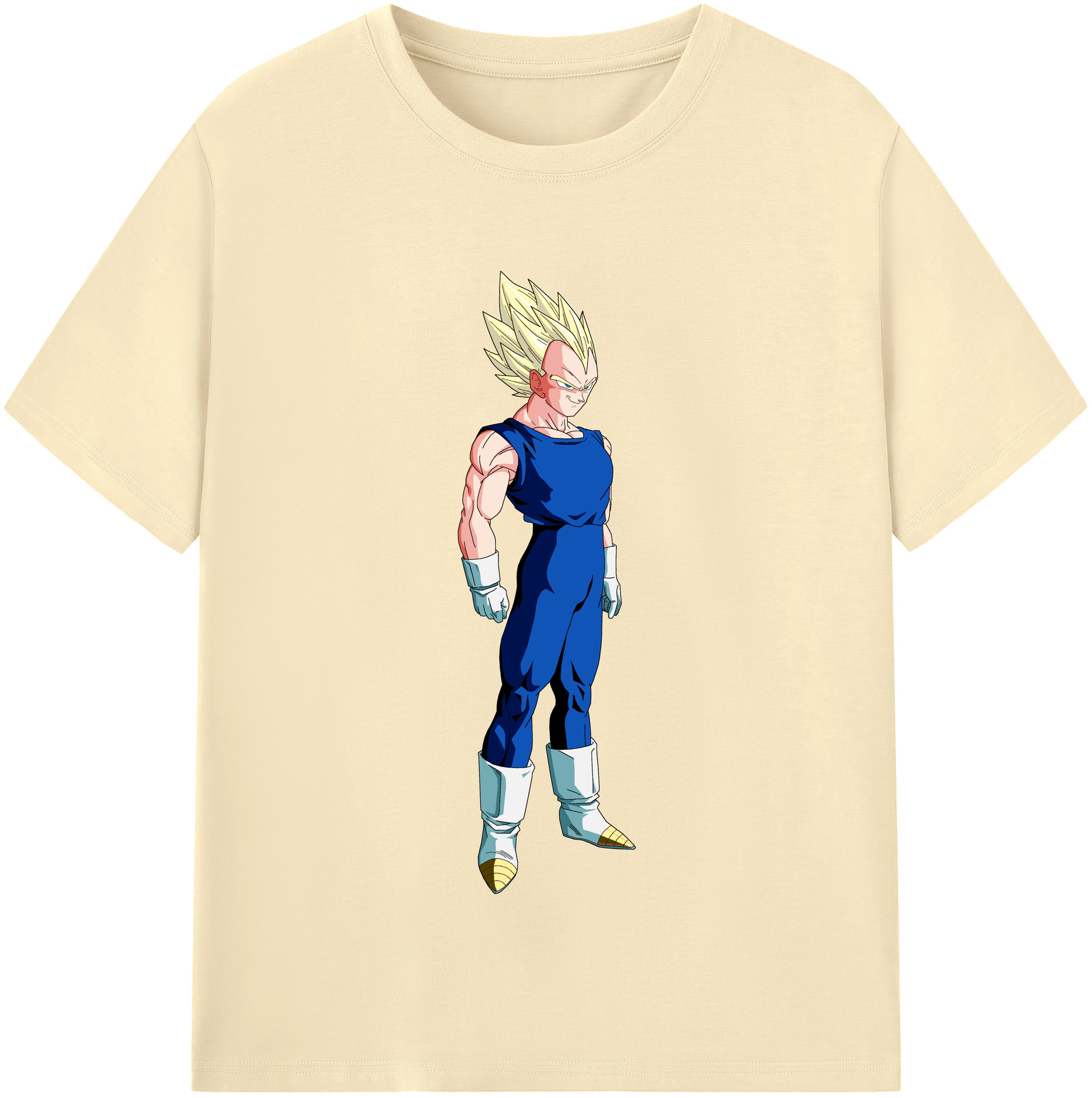 （画像用） ドラゴンボール ベジータ四世（Bejīta Yonsei）DRAGON BALL Vegeta IV 綿100％半袖Tシャツ（フロントプリント）
