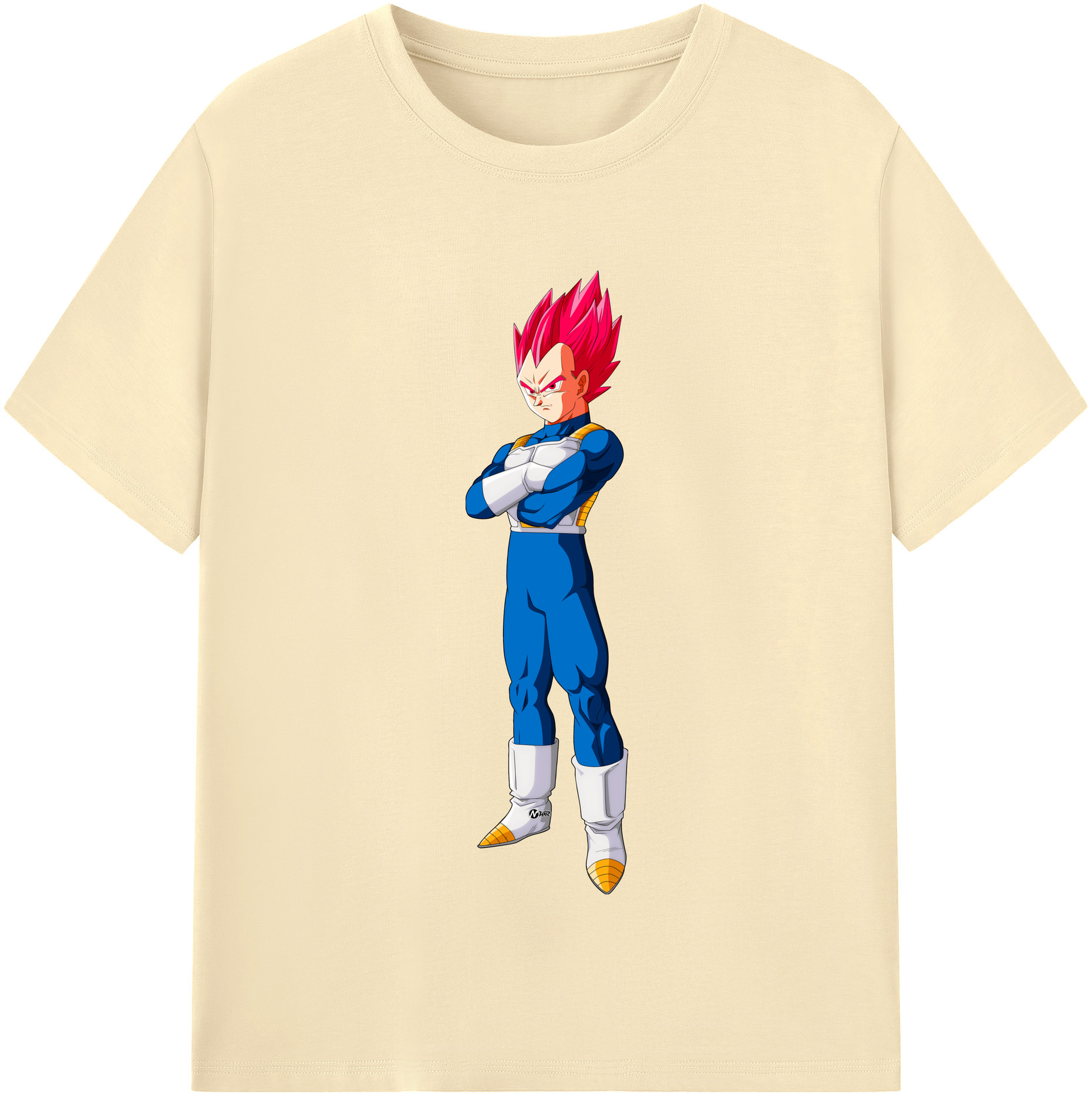 （画像用） ドラゴンボール ベジータ四世（Bejīta Yonsei）DRAGON BALL Vegeta IV 綿100％半袖Tシャツ（フロントプリント）