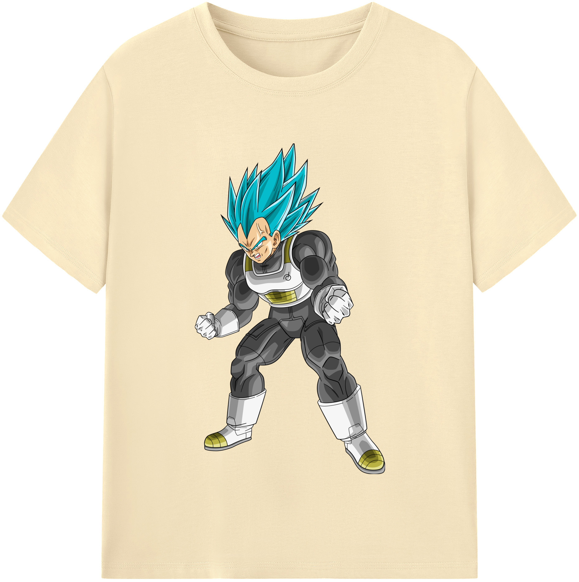 （画像用） ドラゴンボール ベジータ四世（Bejīta Yonsei）DRAGON BALL Vegeta IV 綿100％半袖Tシャツ（フロントプリント）