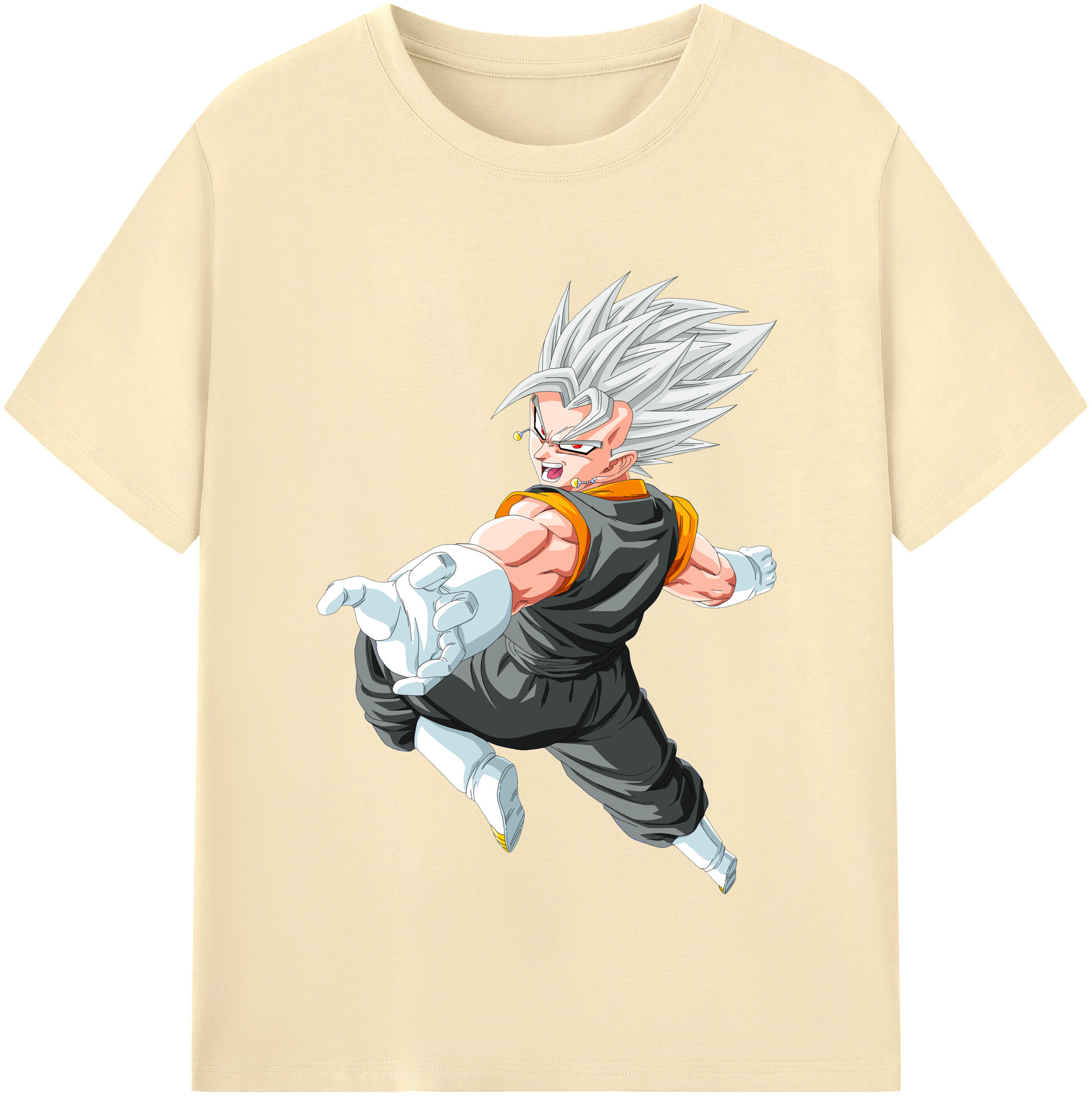 （画像用） ドラゴンボール ベジータ四世（Bejīta Yonsei）DRAGON BALL Vegeta IV 綿100％半袖Tシャツ（フロントプリント）