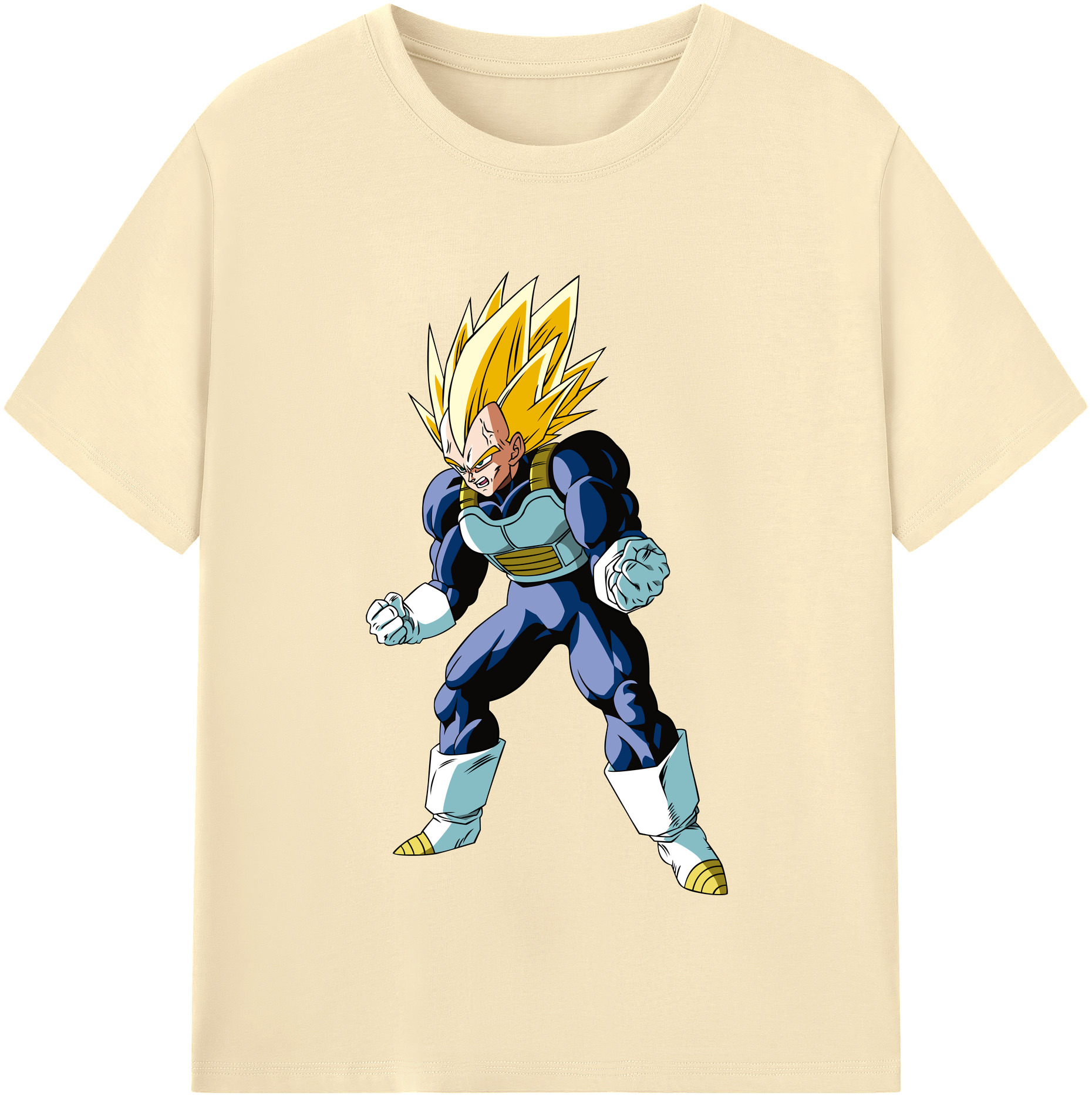 （画像用） ドラゴンボール ベジータ四世（Bejīta Yonsei）DRAGON BALL Vegeta IV 綿100％半袖Tシャツ（フロントプリント）