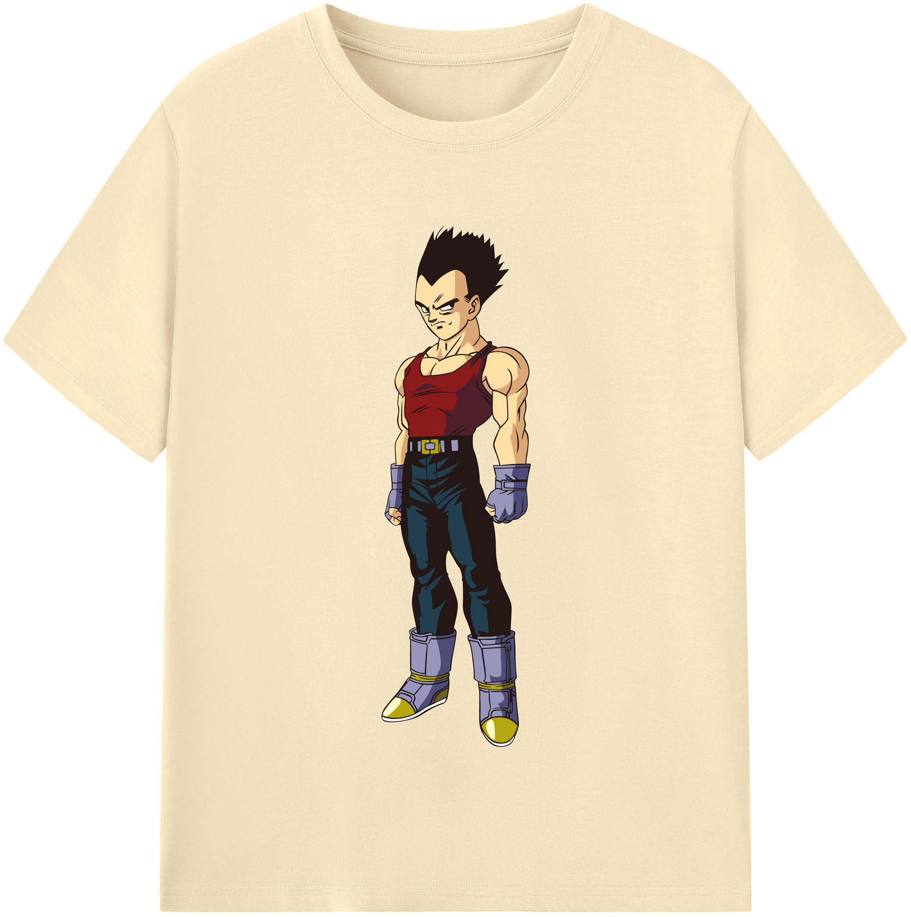 （画像用） ドラゴンボール ベジータ四世（Bejīta Yonsei）DRAGON BALL Vegeta IV 綿100％半袖Tシャツ（フロントプリント）
