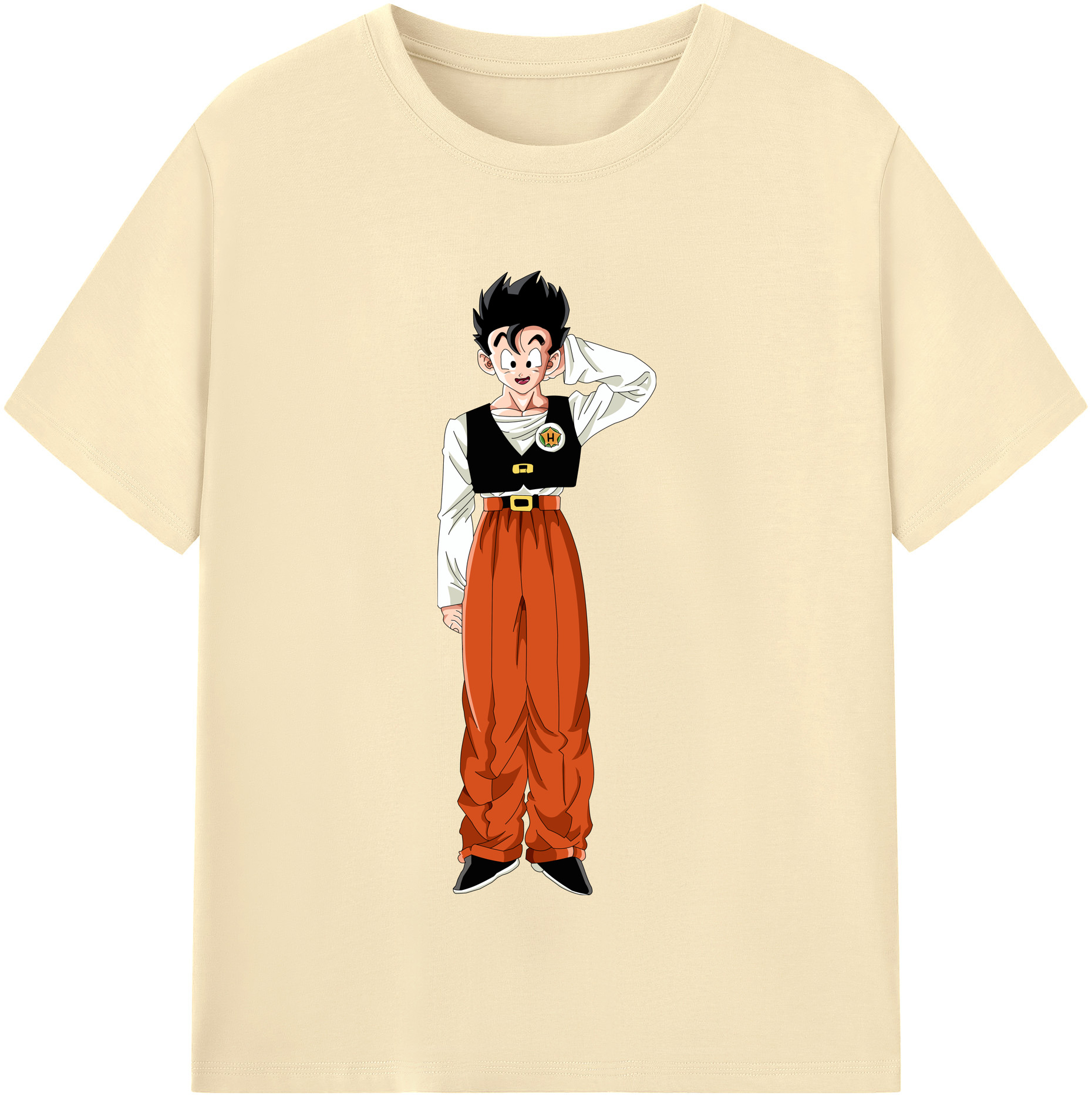 （画像用） ドラゴンボール 孫 悟飯（そんごはん）DRAGON BALL Son Gohan 綿100％半袖Tシャツ（フロントプリント）