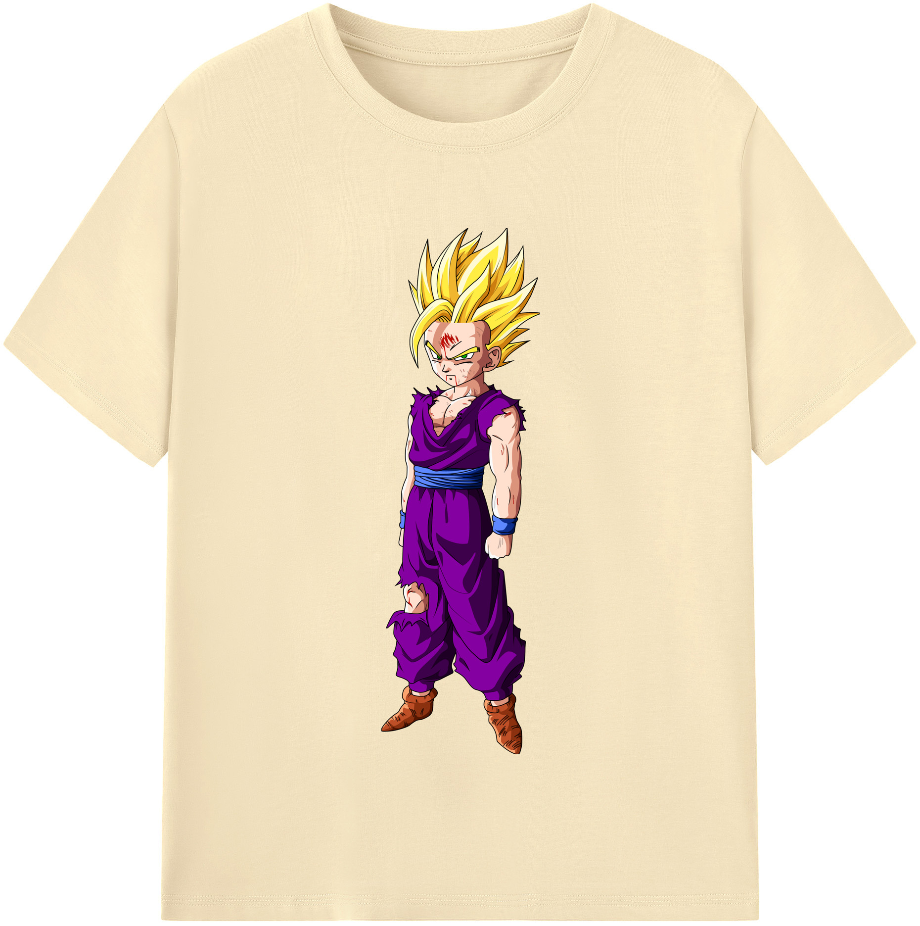 （画像用） ドラゴンボール 孫 悟飯（そんごはん）DRAGON BALL Son Gohan 綿100％半袖Tシャツ（フロントプリント）